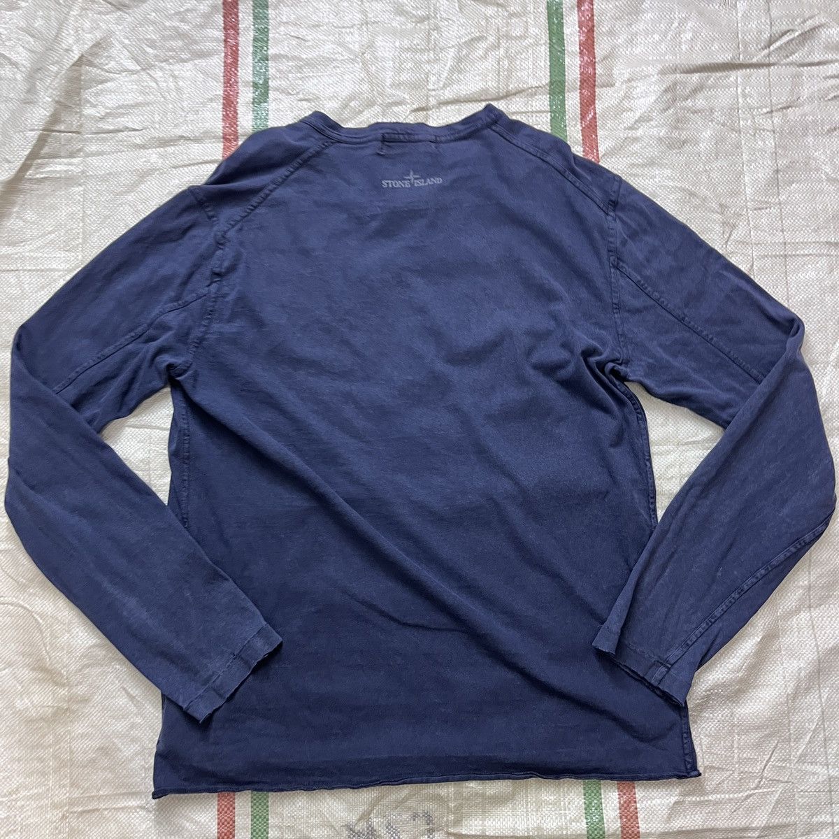 Stone Island × Vintage Distressed Vintage Stone Island Long Sleeve TShirt Size US L / EU 52-54 / 3 - 21 Thumbnail