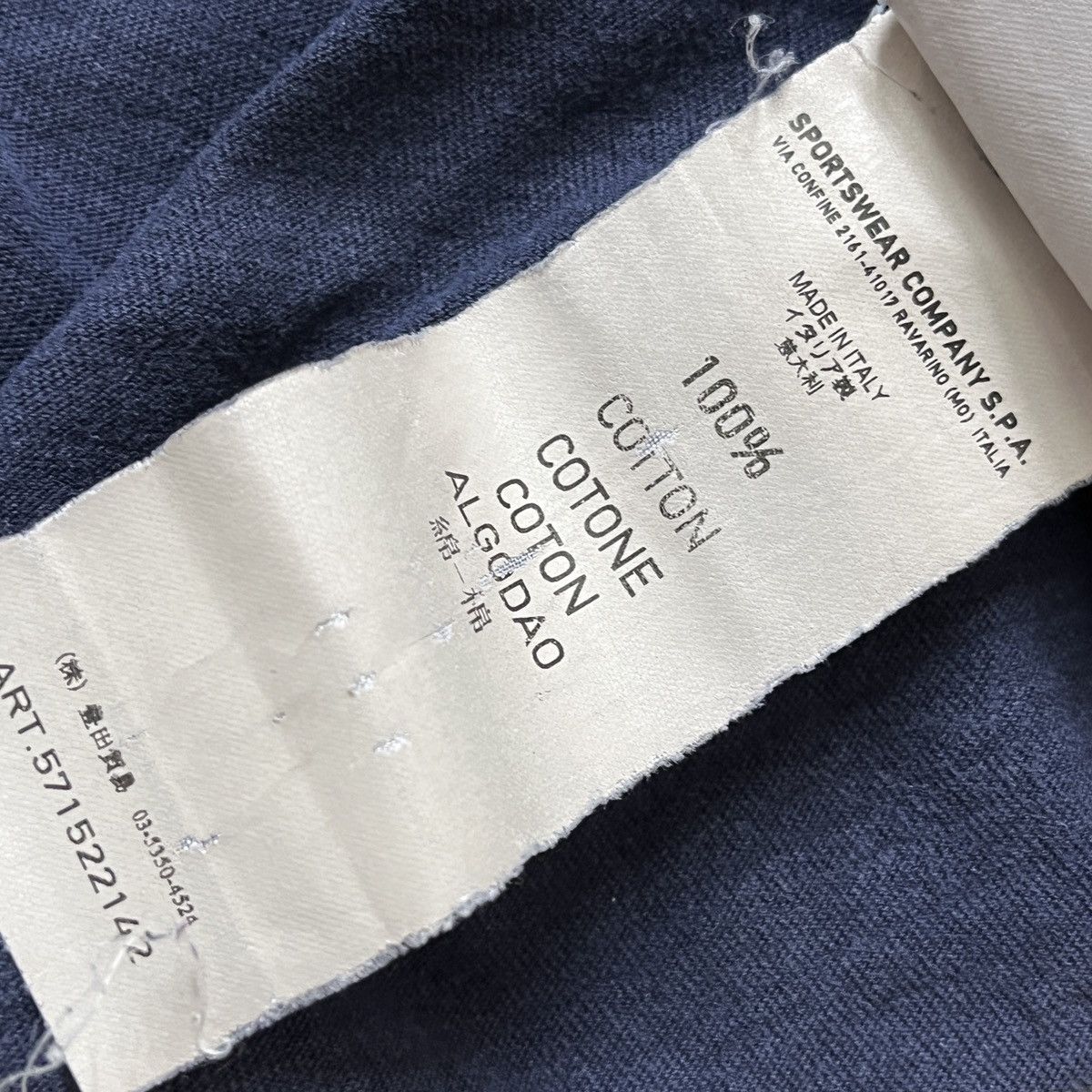 Stone Island × Vintage Distressed Vintage Stone Island Long Sleeve TShirt Size US L / EU 52-54 / 3 - 16 Thumbnail