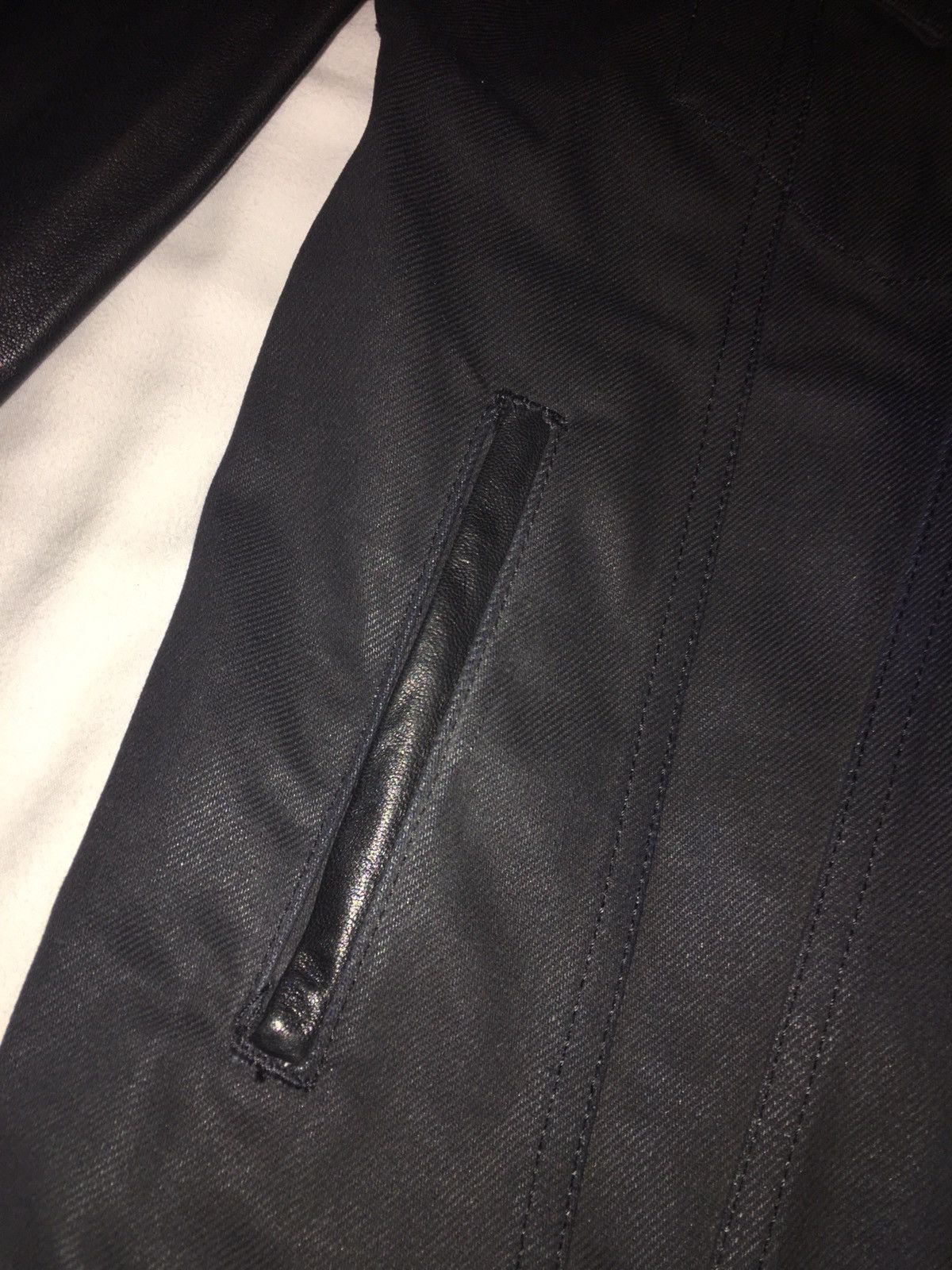 Public School Denim Leather Jacket Sz L Size US L / EU 52-54 / 3 - 4 Thumbnail
