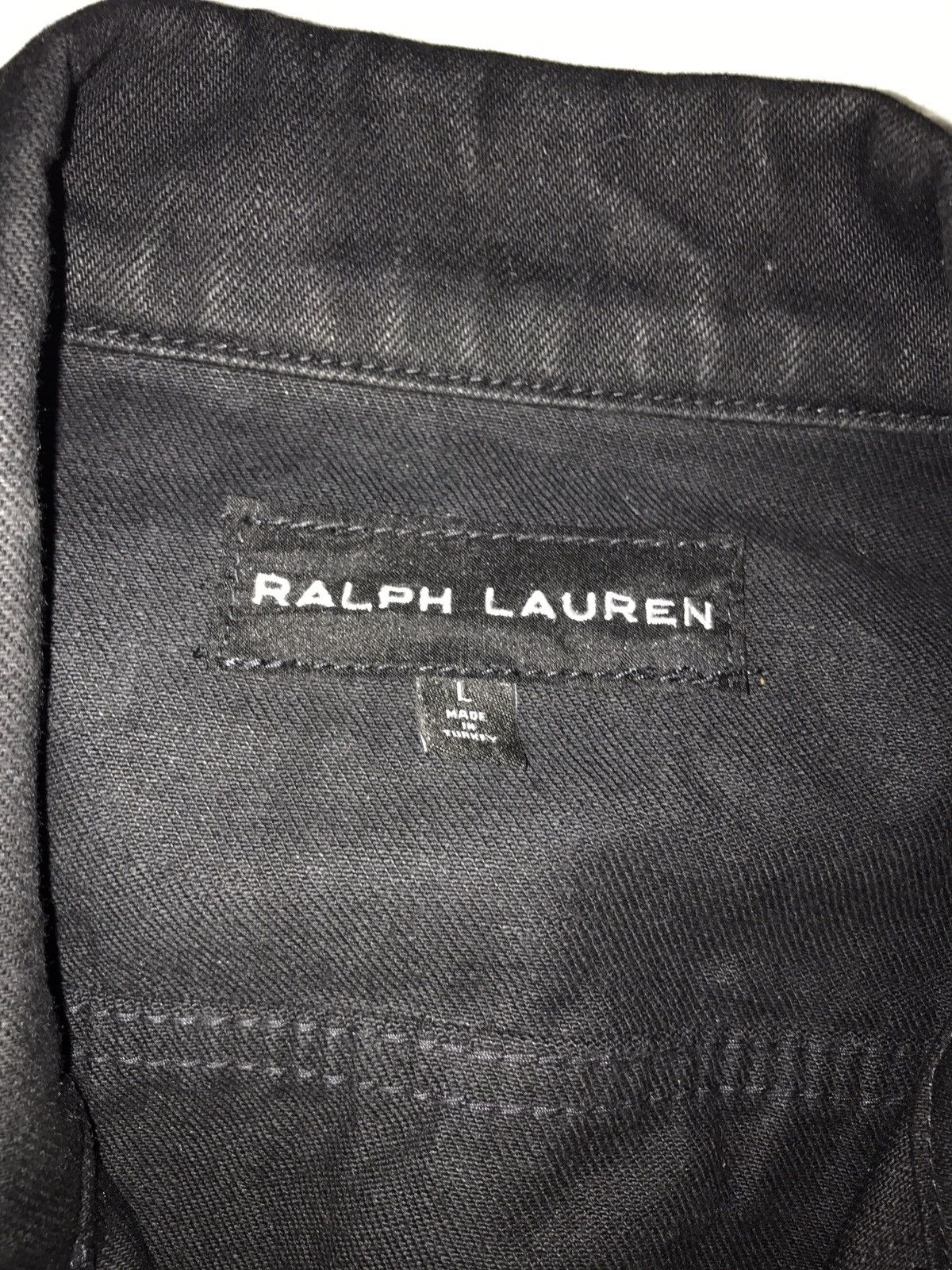 Ralph Lauren RL Black Denim Jacket Size US L / EU 52-54 / 3 - 3 Thumbnail