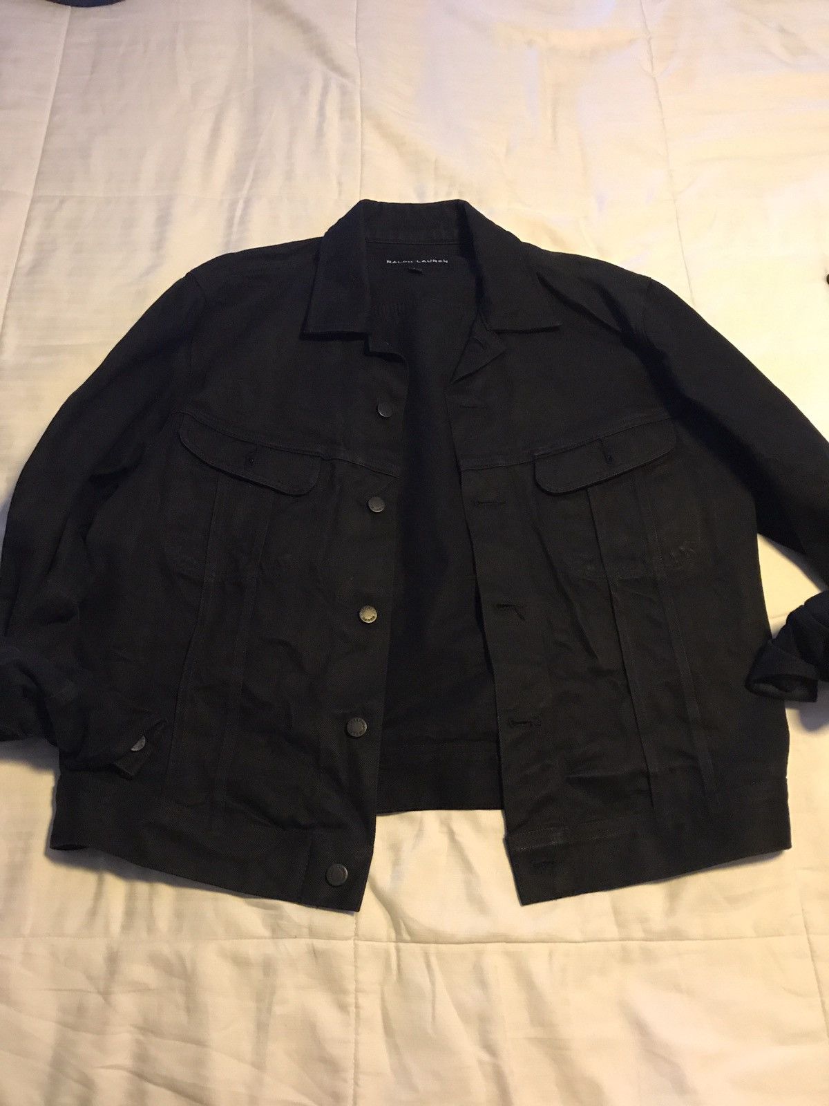 Ralph Lauren RL Black Denim Jacket Size US L / EU 52-54 / 3 - 1 Thumbnail
