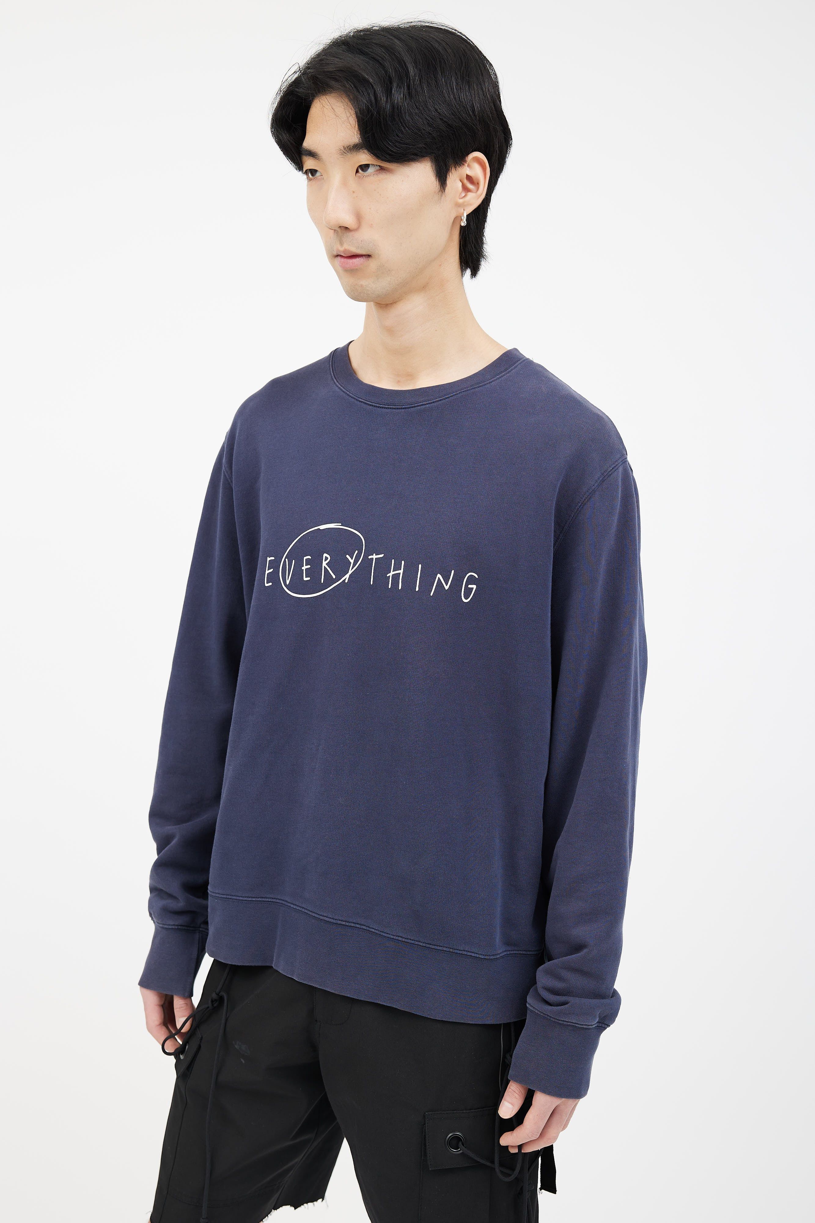 Acne Studios [L] Casey Slogan 'Everything' Sweatshirt (SS15) Size US L / EU 52-54 / 3 - 10 Thumbnail