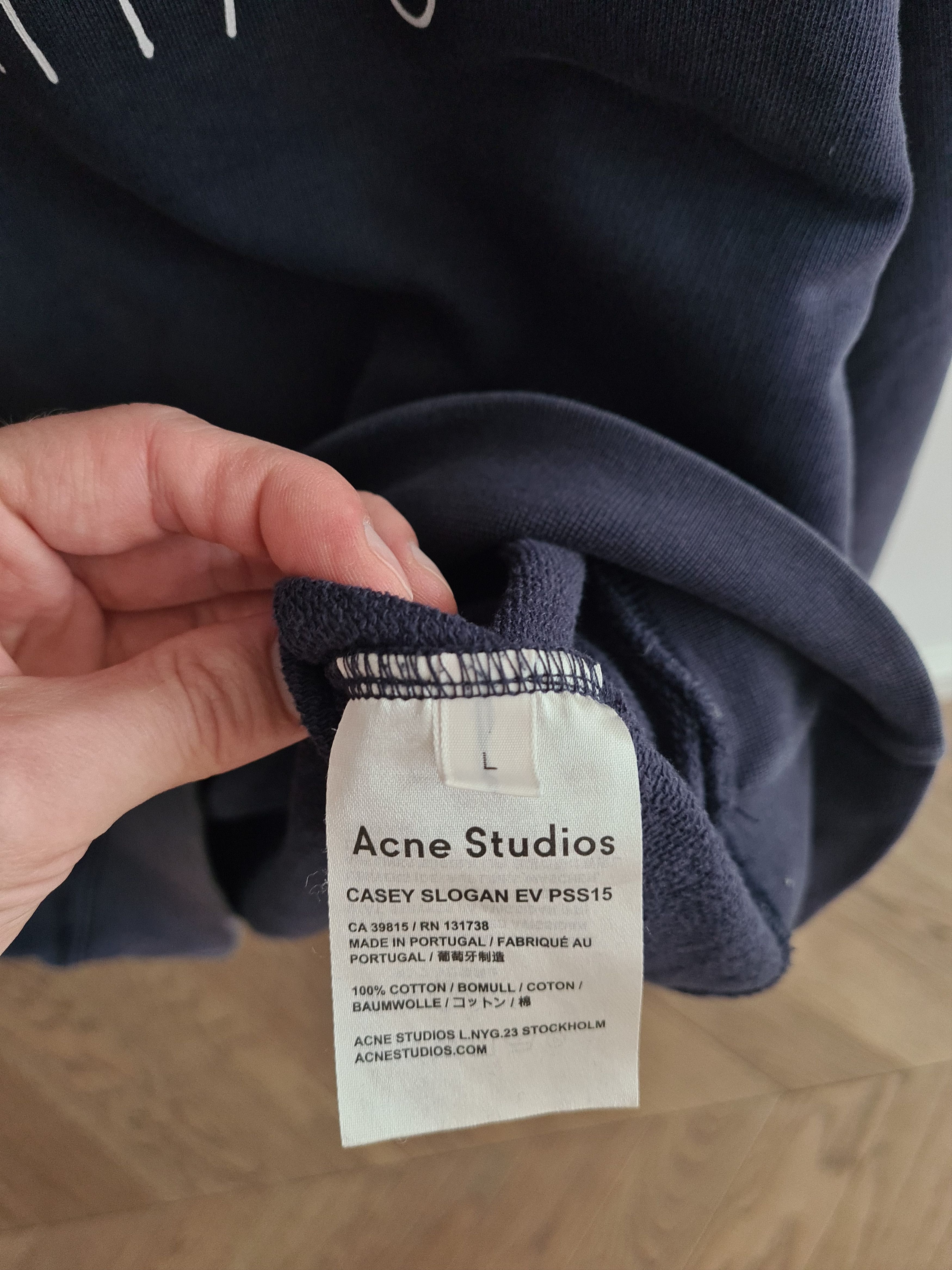 Acne Studios [L] Casey Slogan 'Everything' Sweatshirt (SS15) Size US L / EU 52-54 / 3 - 7 Thumbnail