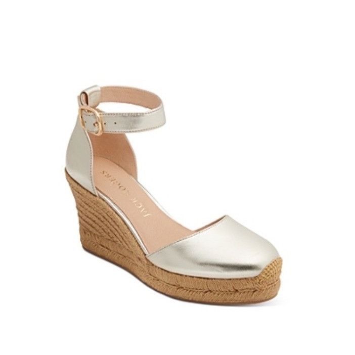 Jack Rogers Women Espadrille Wedge Pump New With Defects