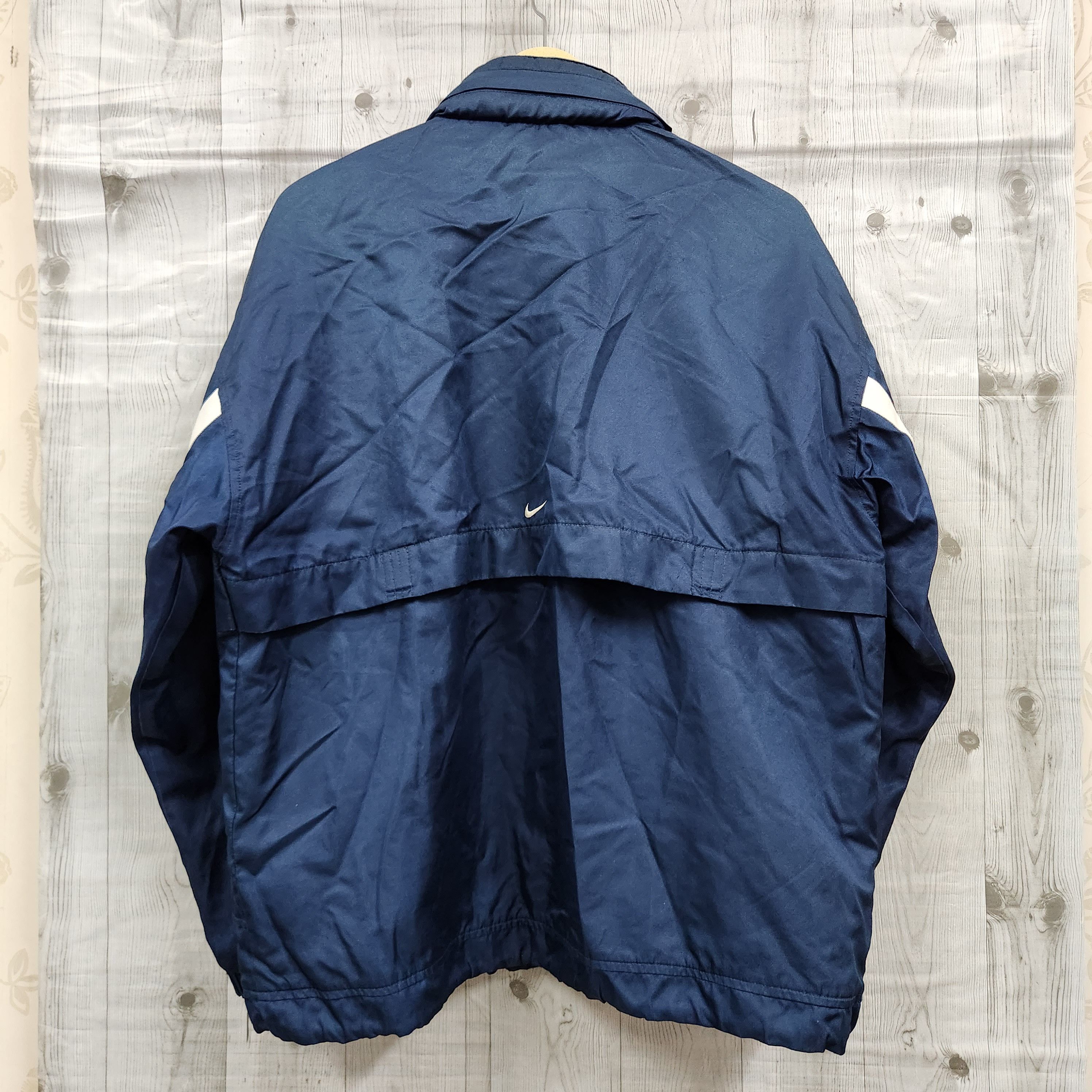 Nike × Vintage Nike Sweater Mesh Jacket Vintage Centre Swoosh Waterproof Size US L / EU 52-54 / 3 - 18 Thumbnail