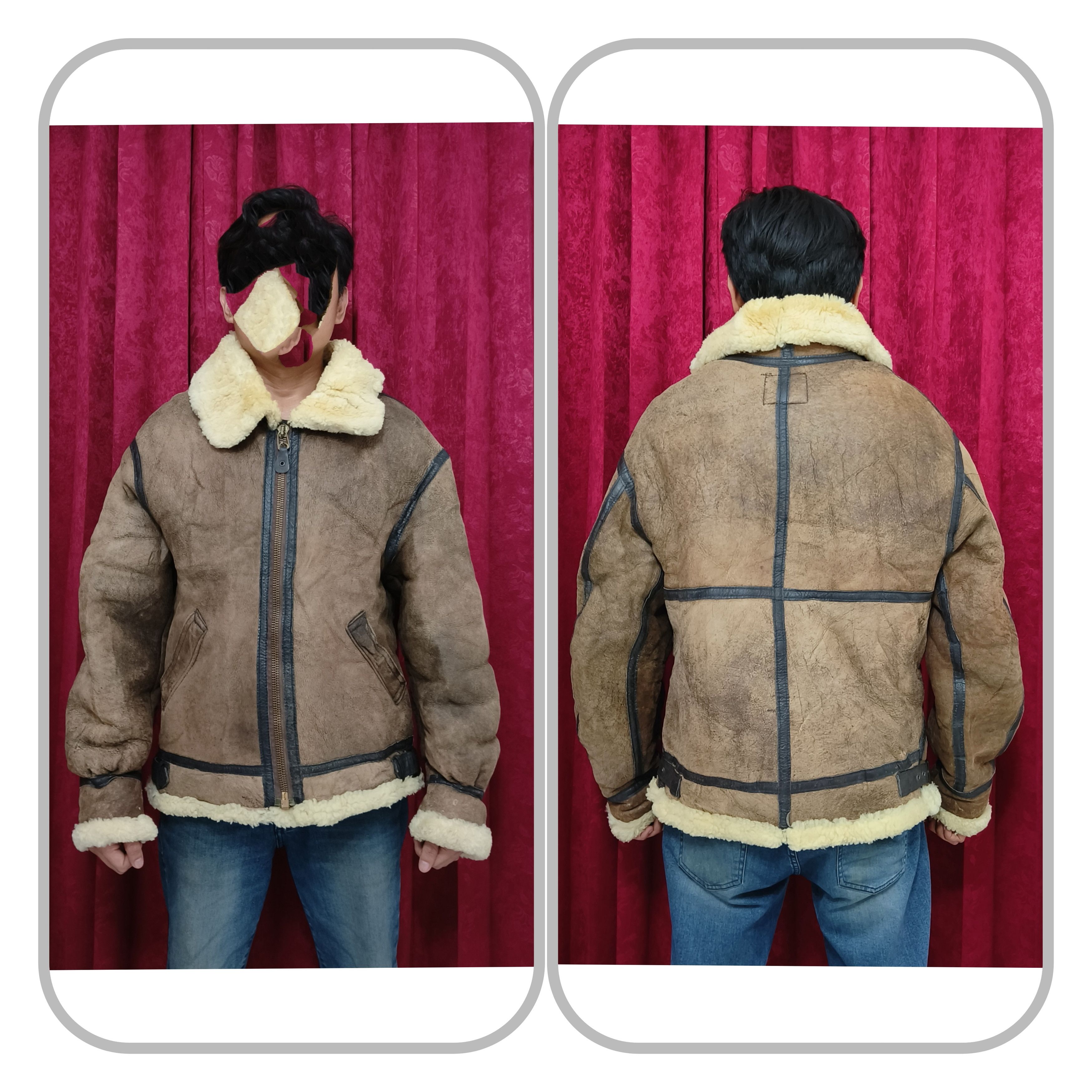 Avirex Vintage 80s Avirex Limited USA B-3 Shearling Leather Jacket Size US M / EU 48-50 / 2 - 5 Thumbnail
