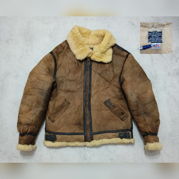 Blouson Cuir Avirex B3 Vintage Air Force - Taille 44 Marron - Édition Limitée Parfait état