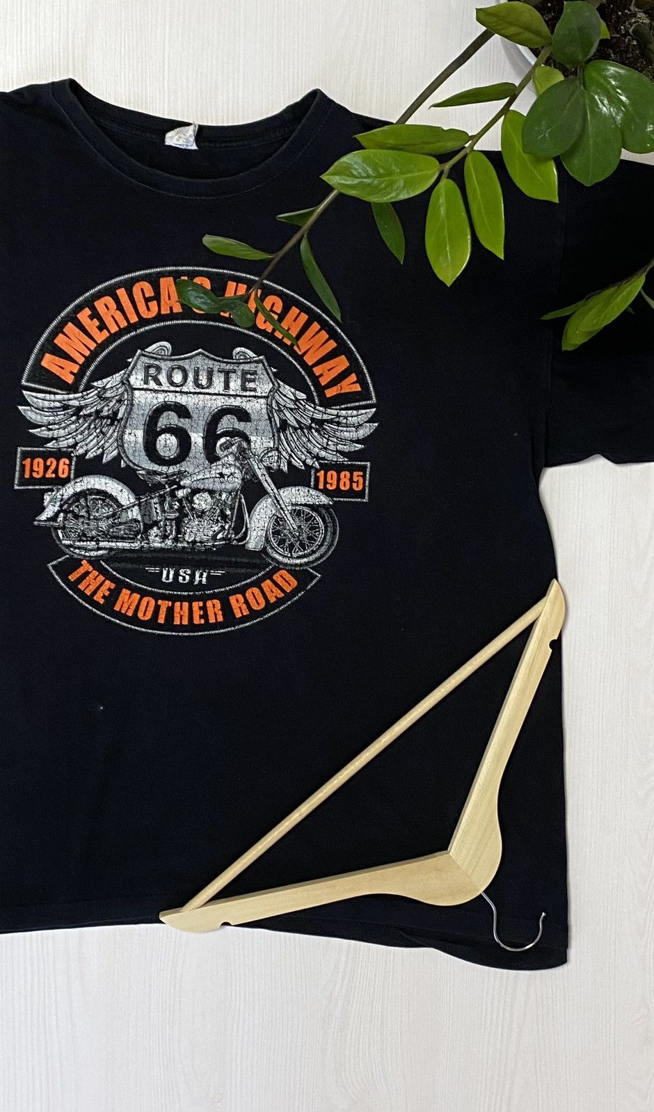 Route 66 × Vintage Vintage Route 66 American’s Highway Black t-shirt y2k 3XL Size US XXL / EU 58 / 5 - 1 Thumbnail