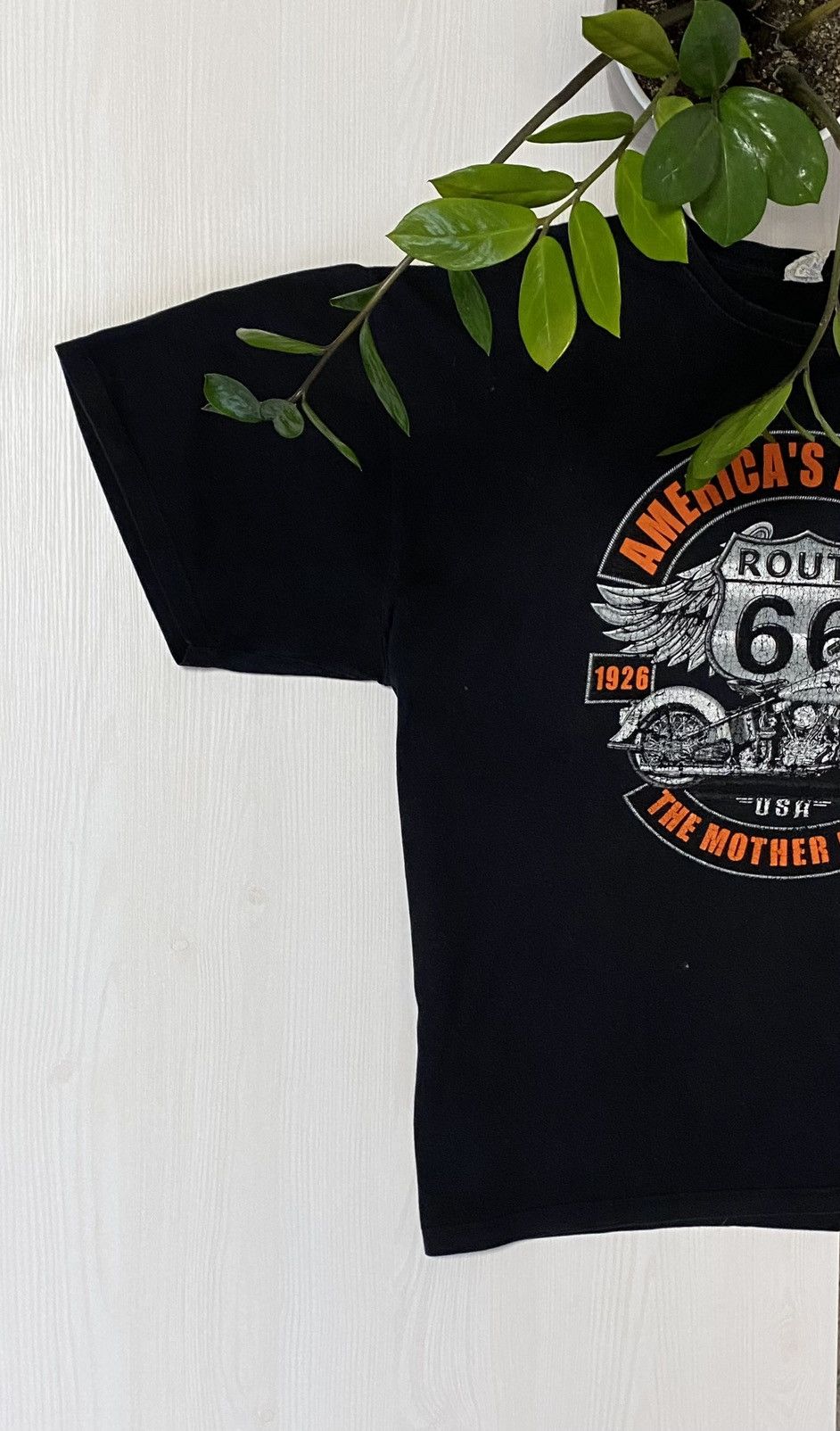Route 66 × Vintage Vintage Route 66 American’s Highway Black t-shirt y2k 3XL Size US XXL / EU 58 / 5 - 3 Thumbnail