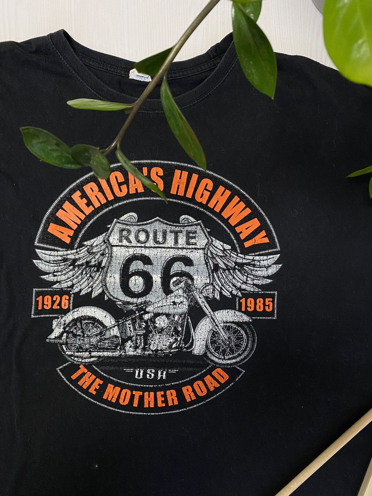Route 66 × Vintage Vintage Route 66 American’s Highway Black t-shirt y2k 3XL Size US XXL / EU 58 / 5 - 8 Thumbnail