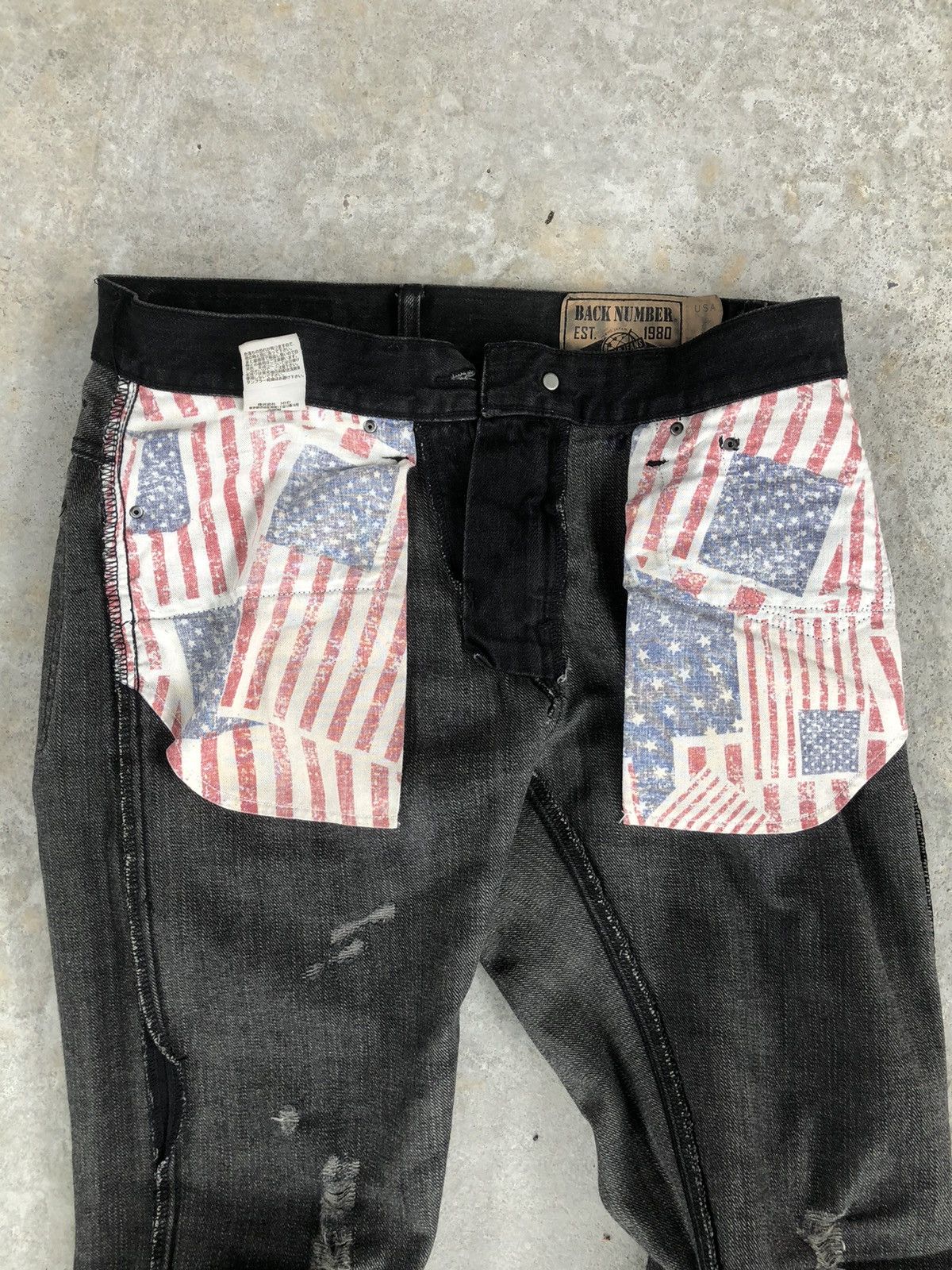 If Six Was Nine Japanese Back Number Distressed Jeans New York Tapered Size US 31 - 15 Thumbnail