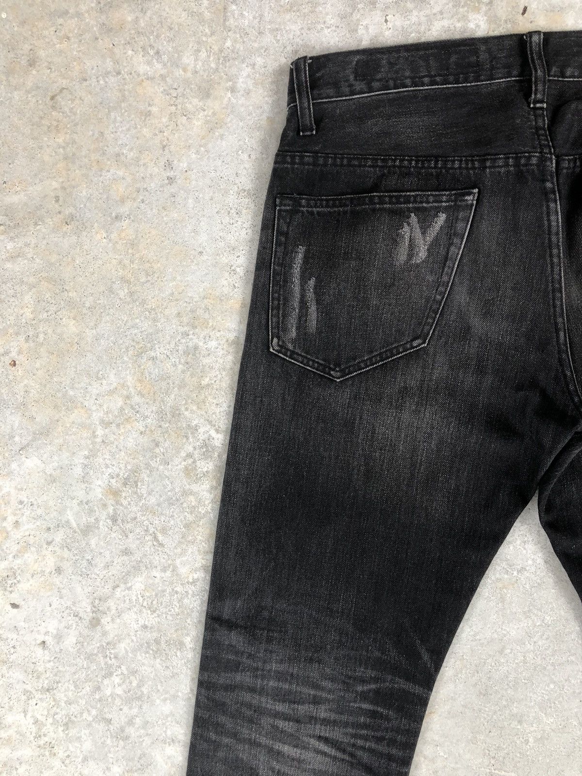 If Six Was Nine Japanese Back Number Distressed Jeans New York Tapered Size US 31 - 9 Thumbnail