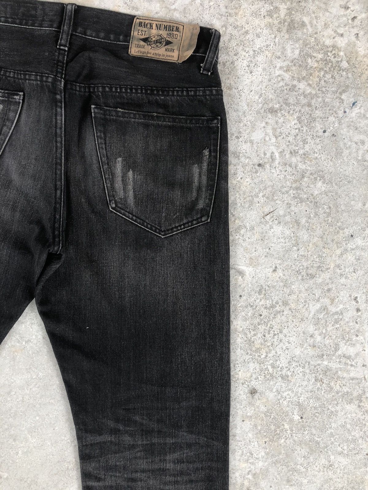 If Six Was Nine Japanese Back Number Distressed Jeans New York Tapered Size US 31 - 10 Thumbnail