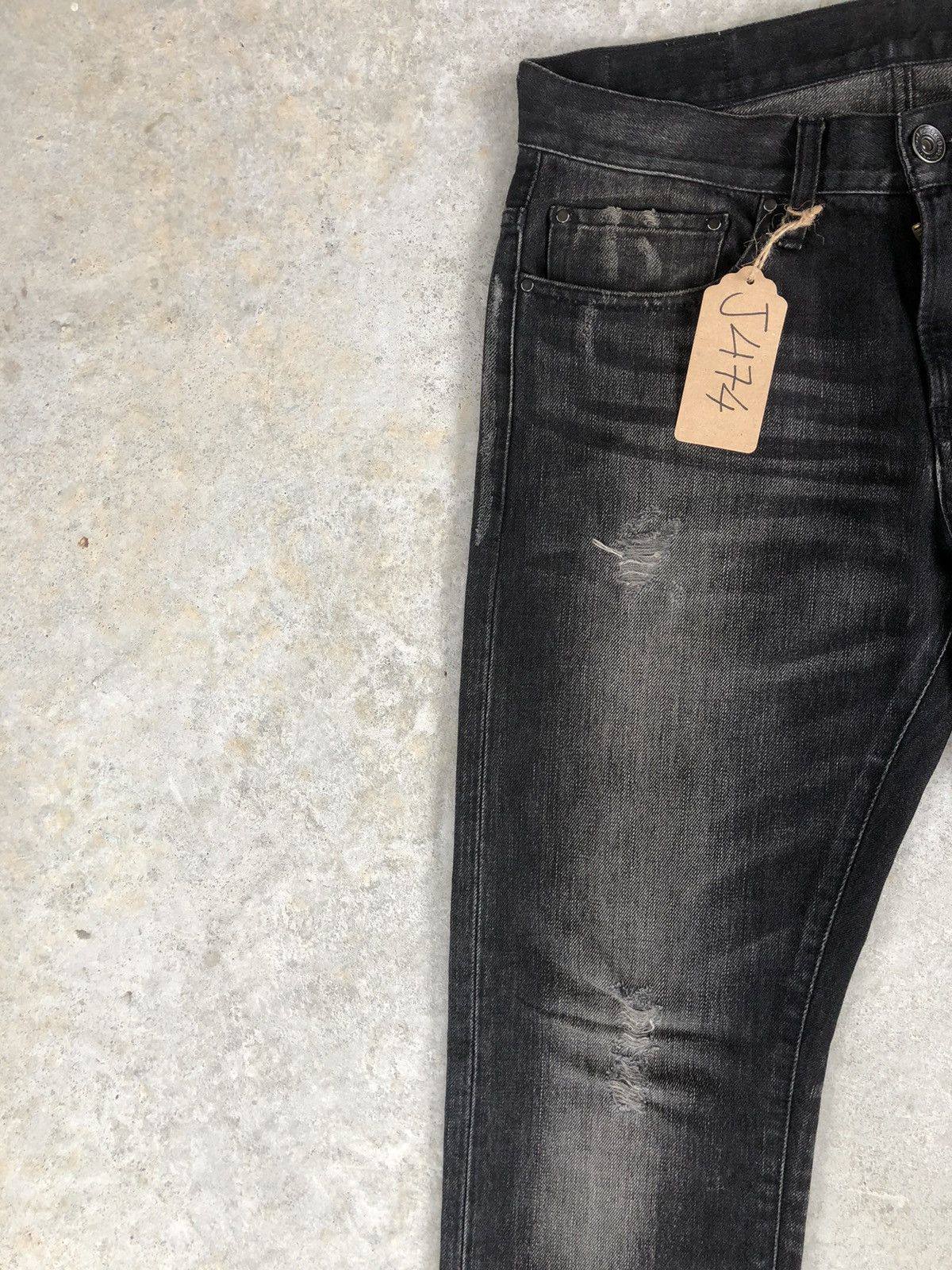 If Six Was Nine Japanese Back Number Distressed Jeans New York Tapered Size US 31 - 5 Thumbnail