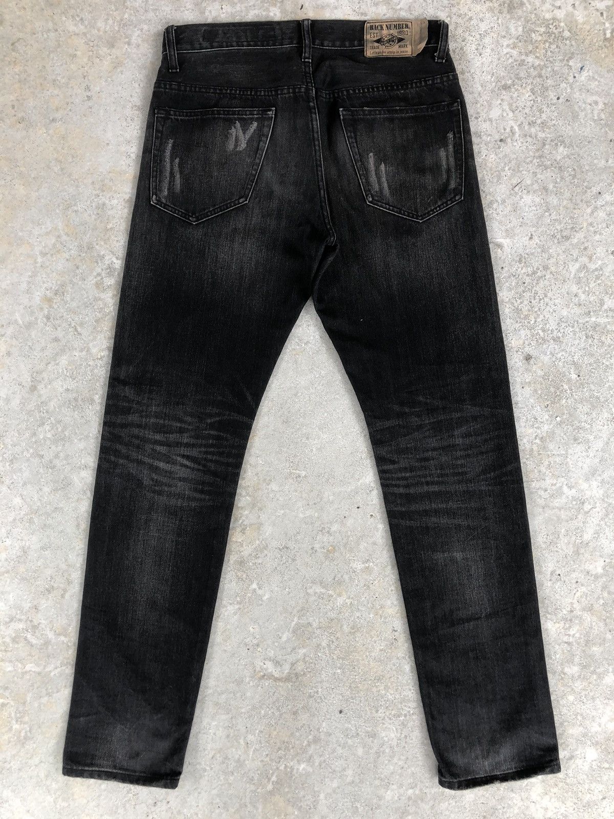 If Six Was Nine Japanese Back Number Distressed Jeans New York Tapered Size US 31 - 2 Thumbnail