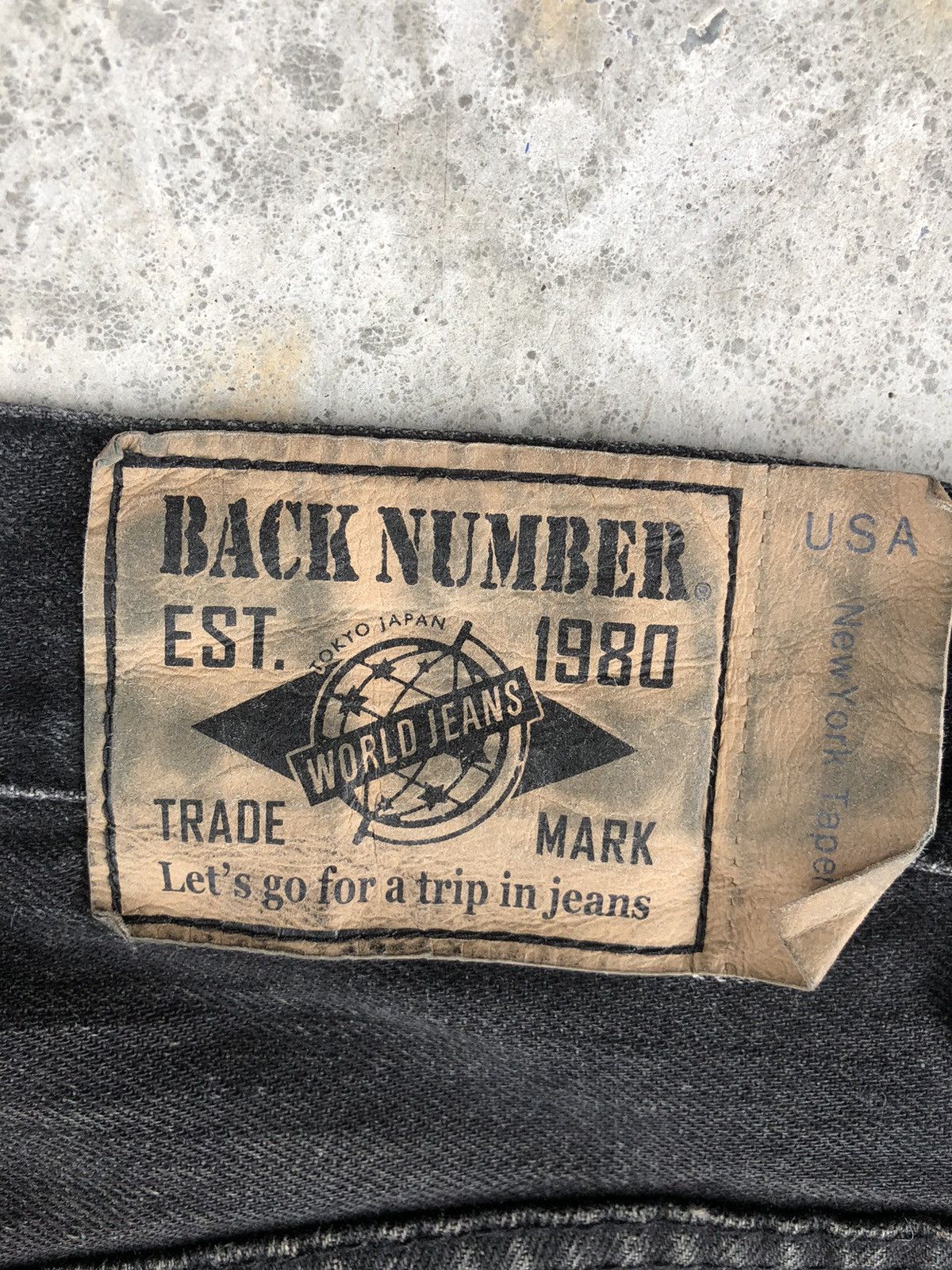 If Six Was Nine Japanese Back Number Distressed Jeans New York Tapered Size US 31 - 13 Thumbnail
