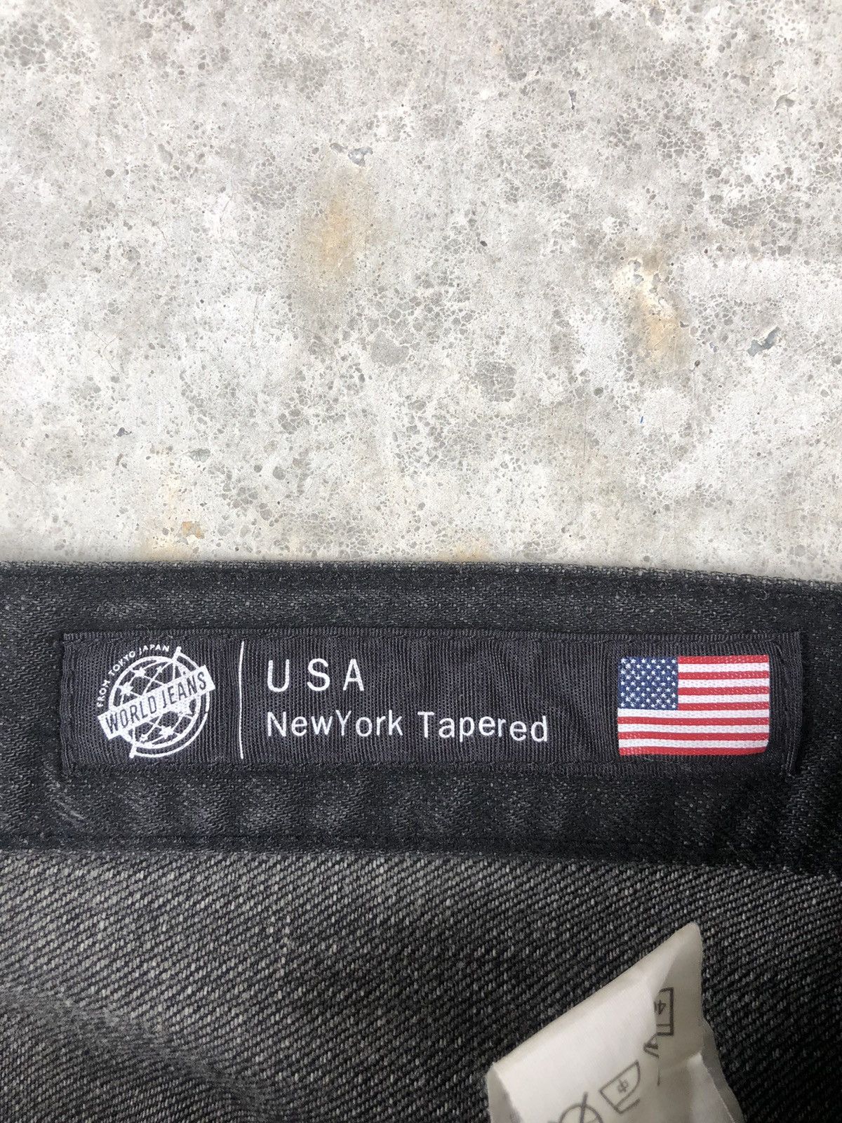 If Six Was Nine Japanese Back Number Distressed Jeans New York Tapered Size US 31 - 14 Thumbnail