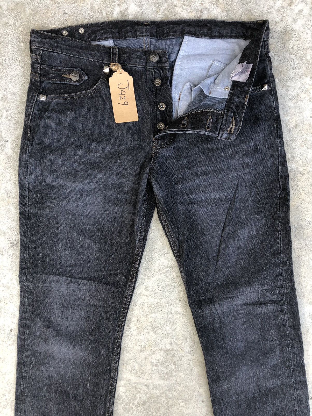 PPFM PPFM Distressed Jeans Slim Cut Size US 33 - 3 Thumbnail
