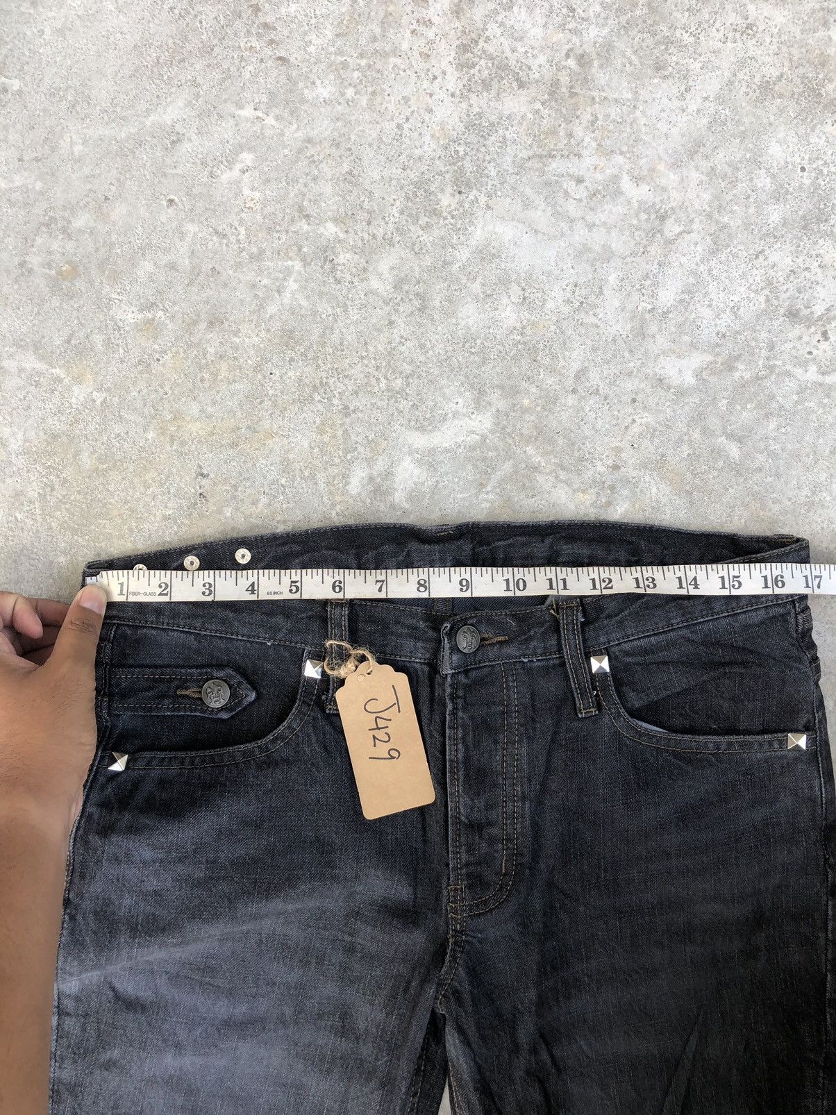 PPFM PPFM Distressed Jeans Slim Cut Size US 33 - 16 Thumbnail