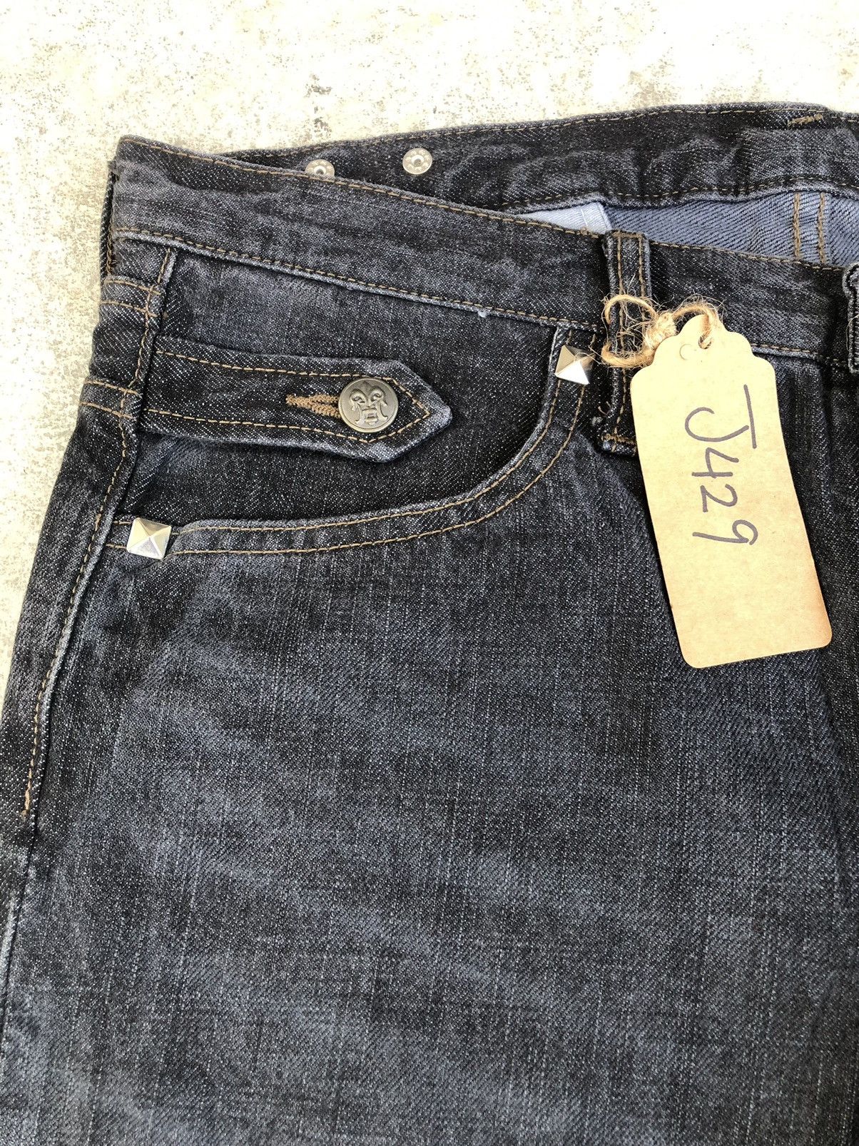PPFM PPFM Distressed Jeans Slim Cut Size US 33 - 11 Thumbnail