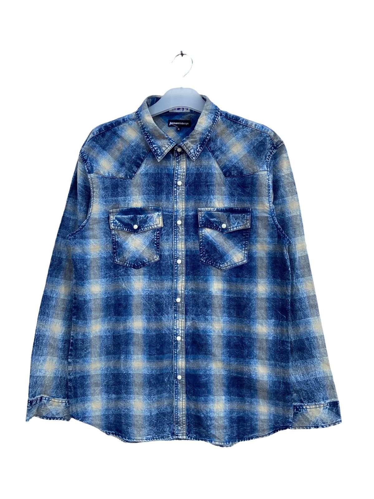 semanticdesign Semantic Design Faded Style Western Shirt Size US XL / EU 56 / 4 - 1 Thumbnail