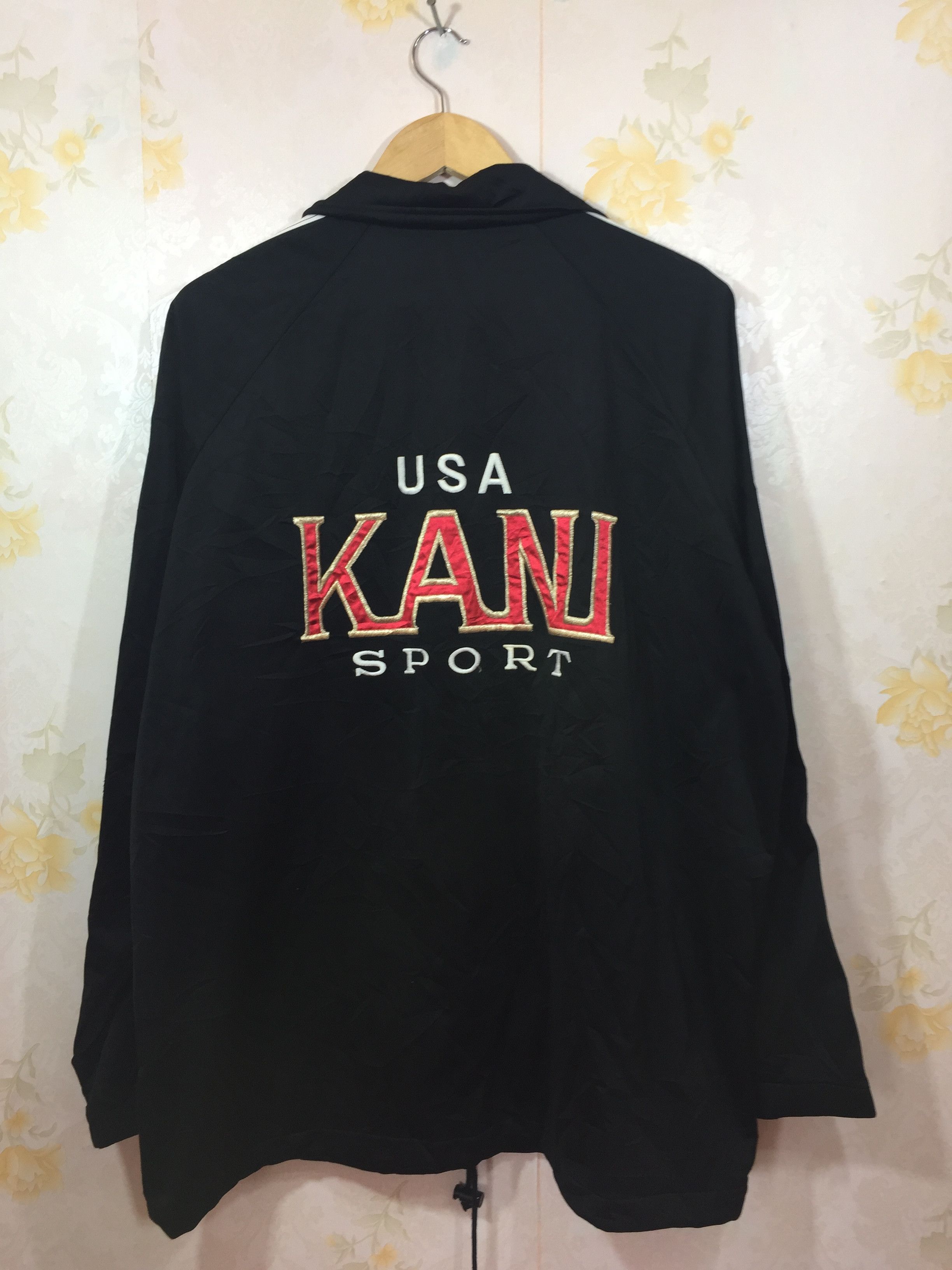 image of Karl Kani VTG Usa Kani Sport Spell Out Hip Hop Rap in Black, Men's (Size Large)