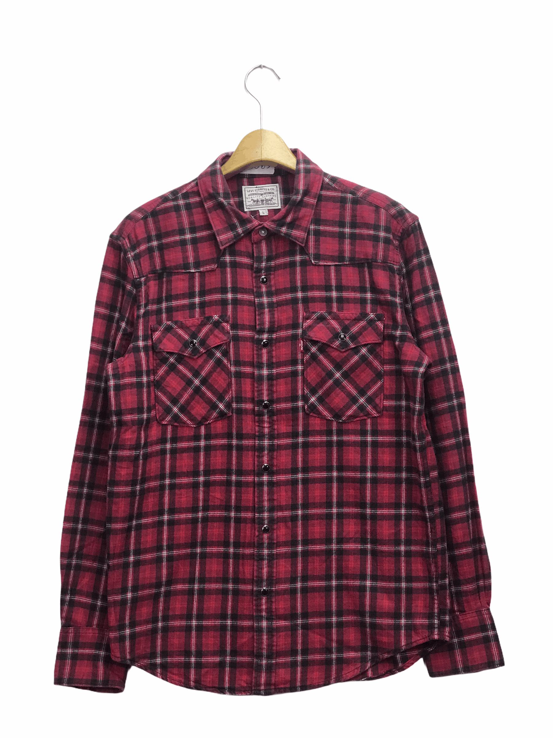 image of Avant Garde x Levis Checkered Flanel Western Style, Men's (Size Large)