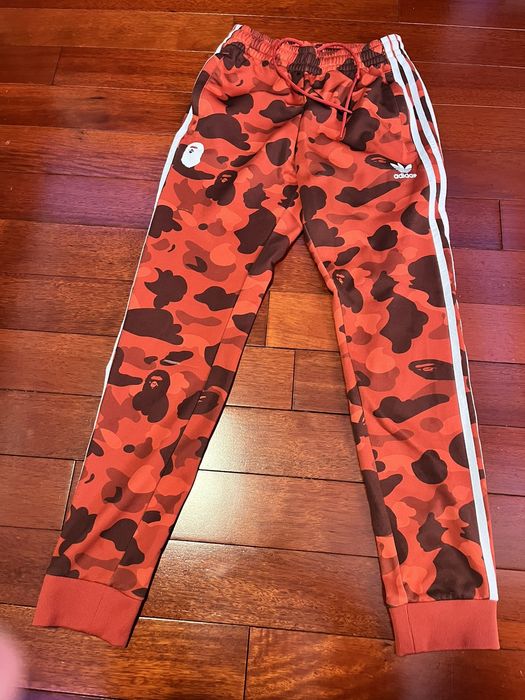 Bape x adidas adicolor best sale track top raw red