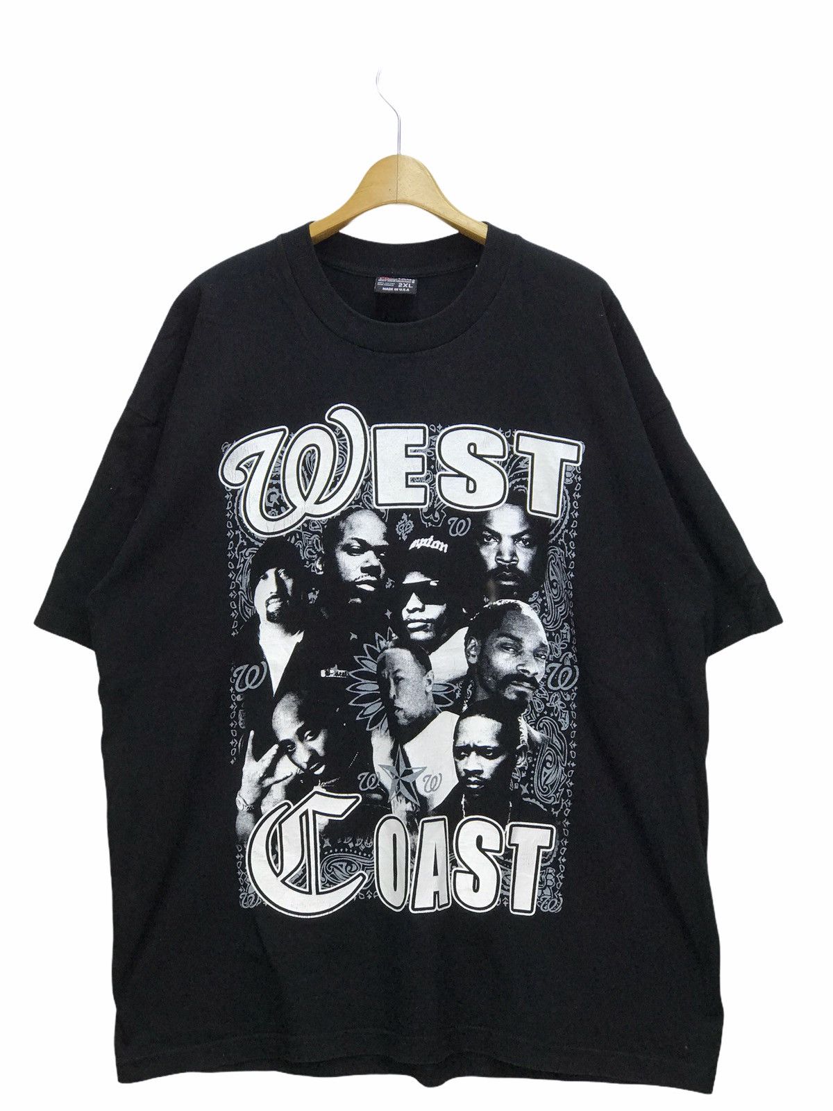 Rap Tees VINTAGE WEST COAST RAPPERS LIST RAP TEES Size US XXL / EU 58 / 5 - 1 Thumbnail