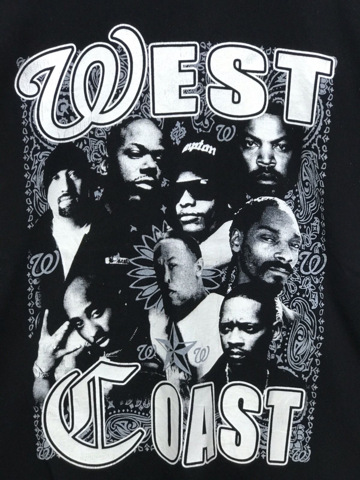 Rap Tees VINTAGE WEST COAST RAPPERS LIST RAP TEES Size US XXL / EU 58 / 5 - 3 Thumbnail