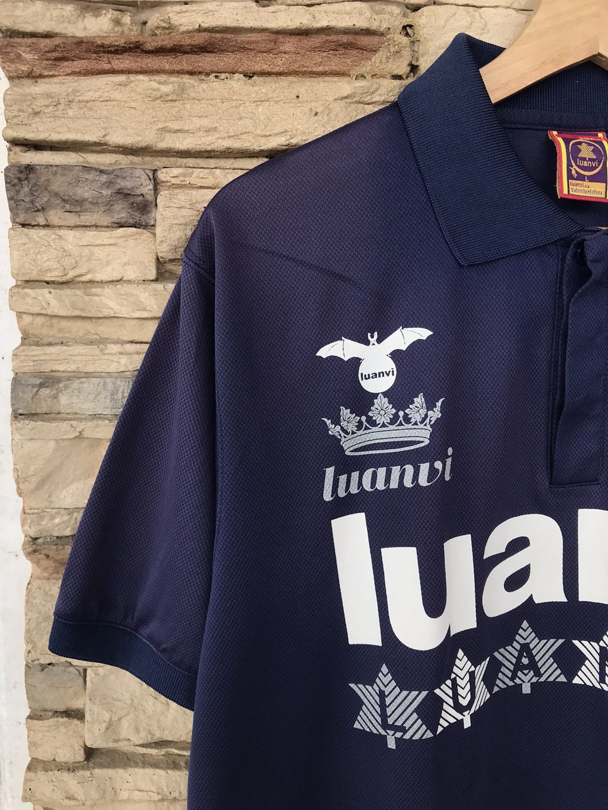 Vintage Luanvi Football Club Jersey Collar Shirt Size US L / EU 52-54 / 3 - 4 Thumbnail