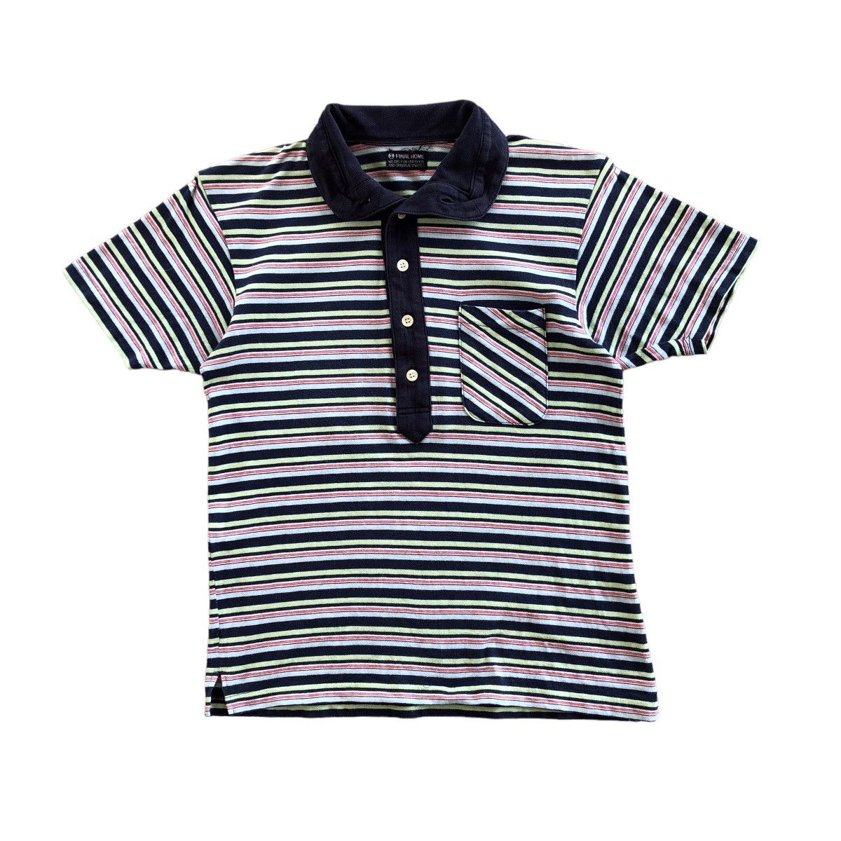 FINAL HOME Multicolor Stripe Polo Shirt