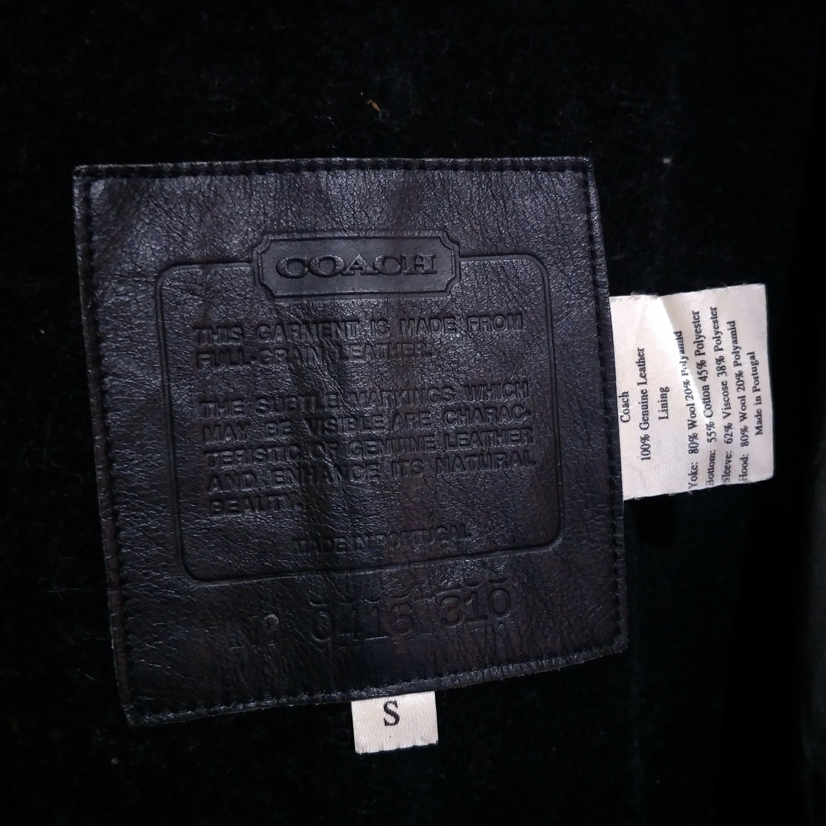 Coach Coach calfskin Jacket with Hoodie not louis vuitton Size US S / EU 44-46 / 1 - 6 Thumbnail