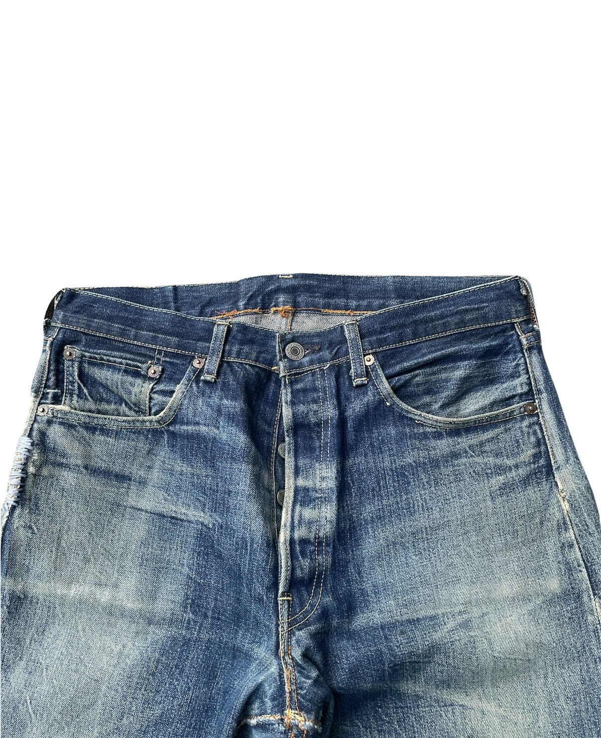 Levi's Levis 501XX E 66 Japan Aging Distressed Rework Denim Size US 32 / EU 48 - 7 Thumbnail