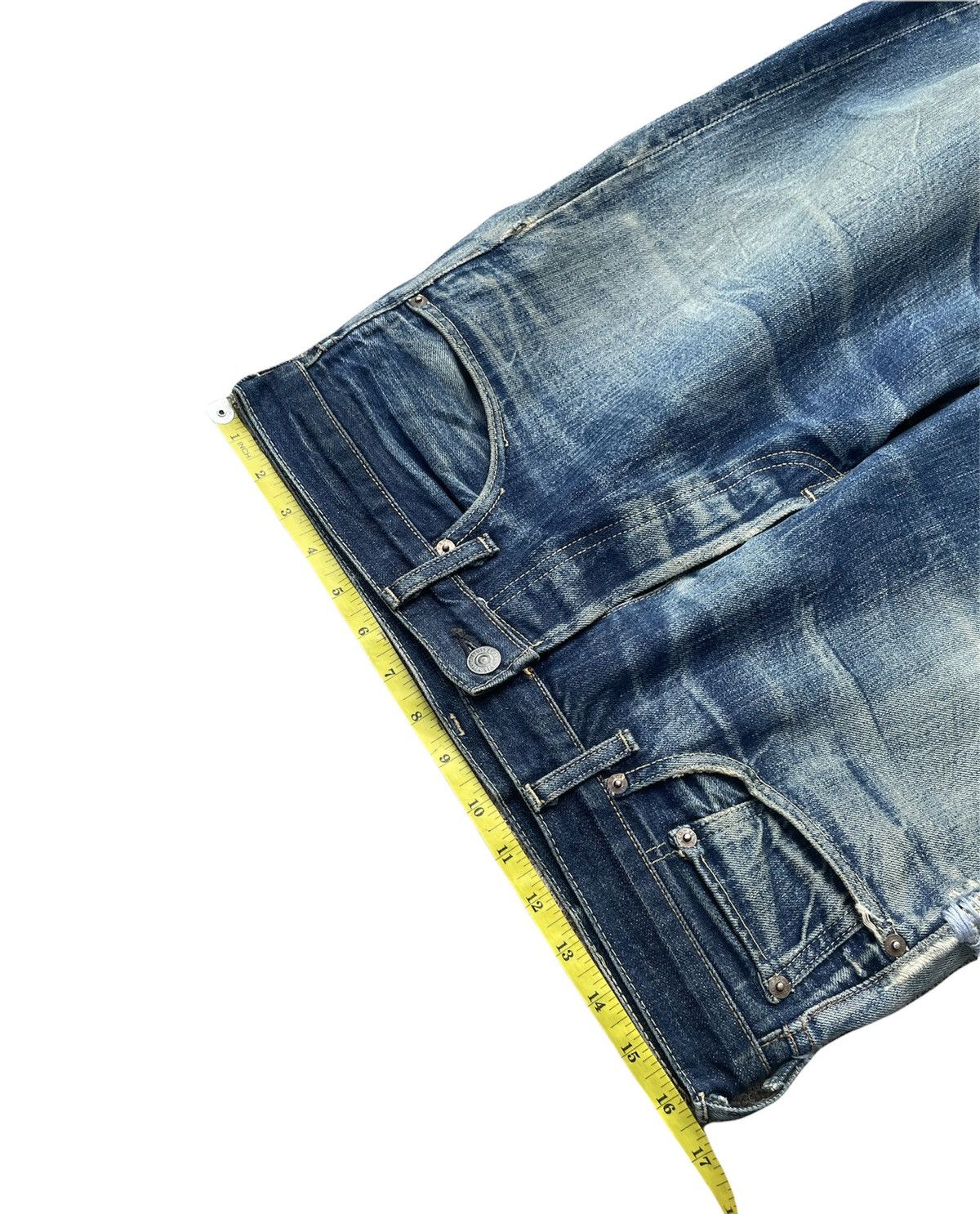 Levi's Levis 501XX E 66 Japan Aging Distressed Rework Denim Size US 32 / EU 48 - 2 Thumbnail