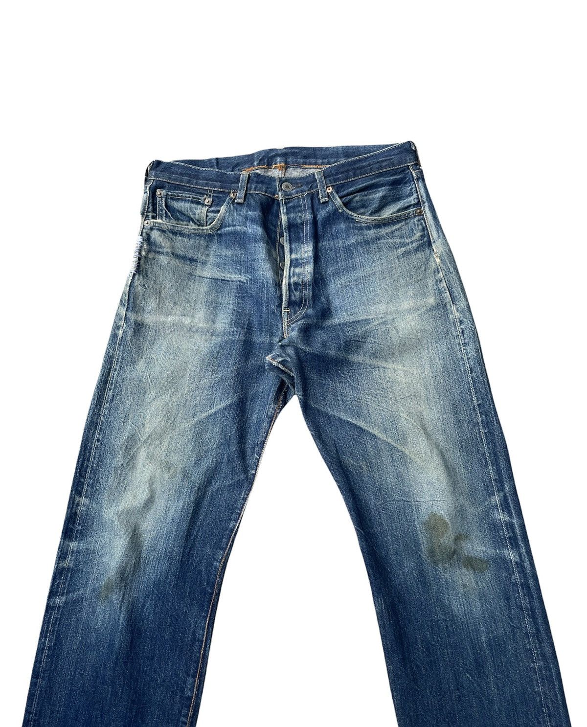Levi's Levis 501XX E 66 Japan Aging Distressed Rework Denim Size US 32 / EU 48 - 4 Thumbnail