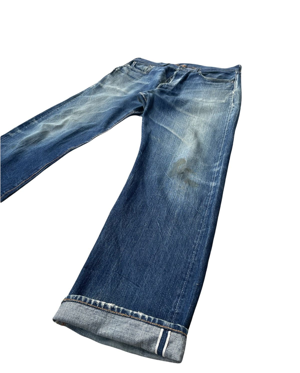 Levi's Levis 501XX E 66 Japan Aging Distressed Rework Denim Size US 32 / EU 48 - 3 Thumbnail