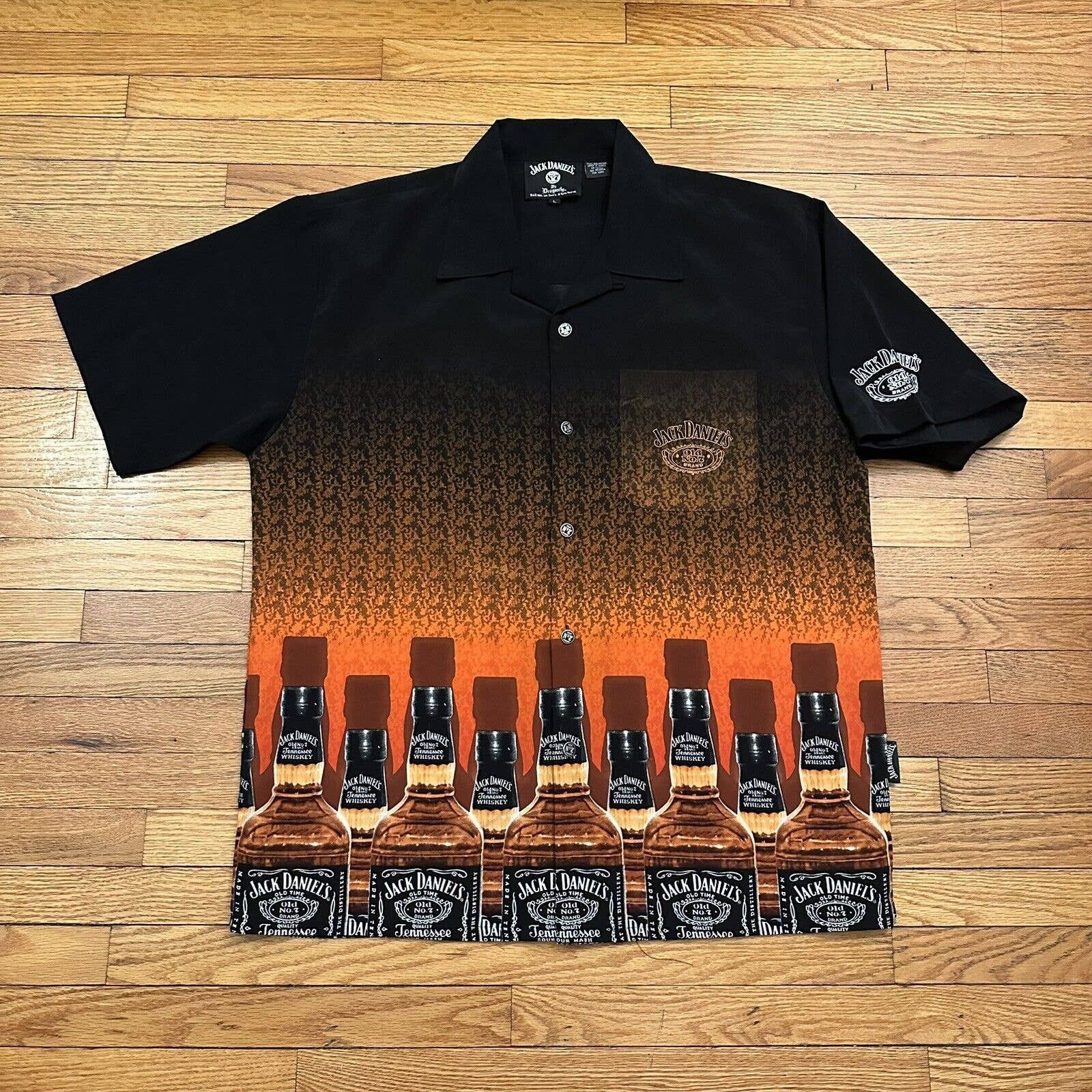 Hawaiian Shirt Jack Daniels Fishing Shirt Wrangler Mens Western