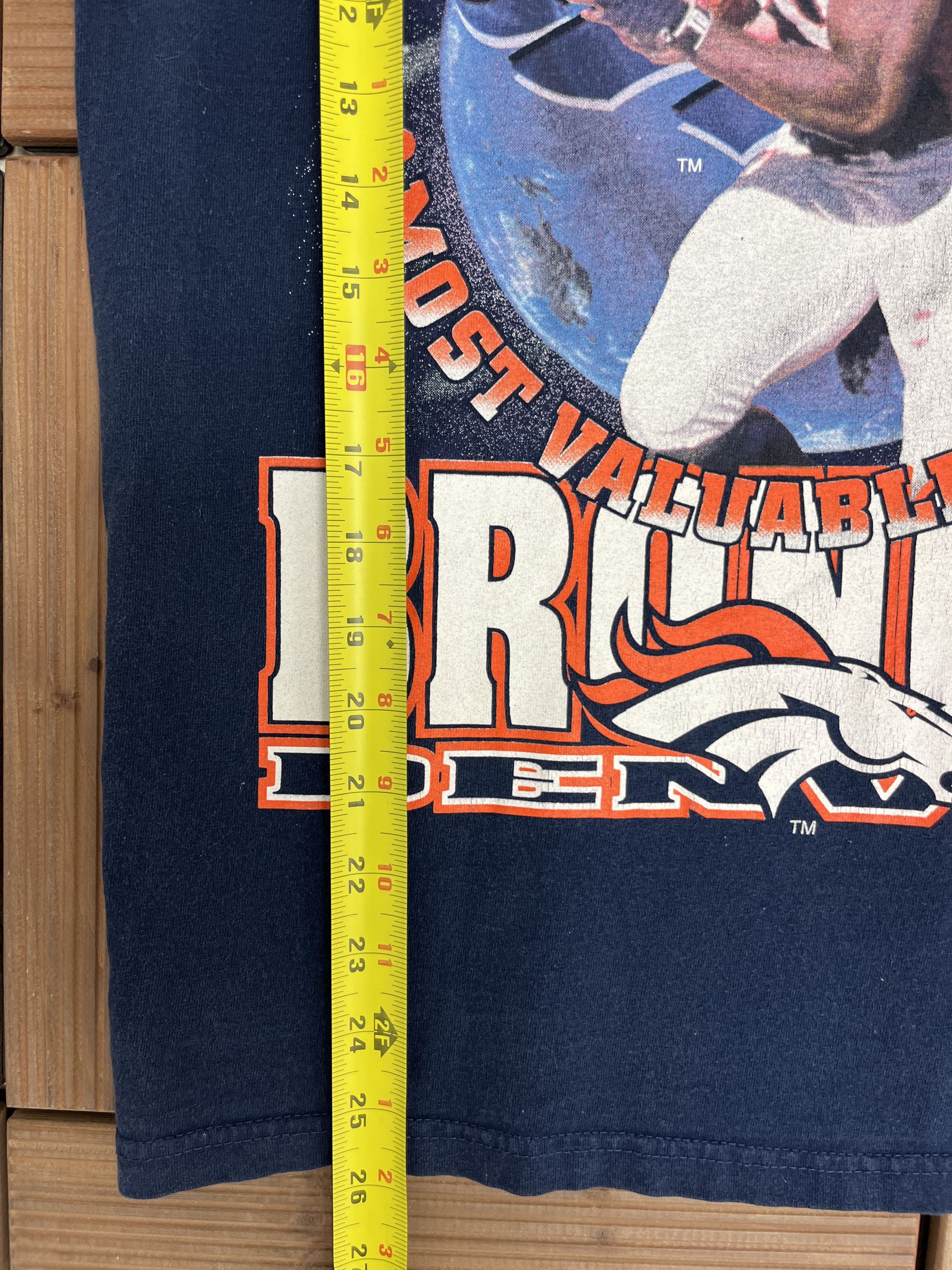 Vintage Denver Broncos Terrell Davis MVP Vintage T-Shirt Tee Size US M / EU 48-50 / 2 - 8 Thumbnail
