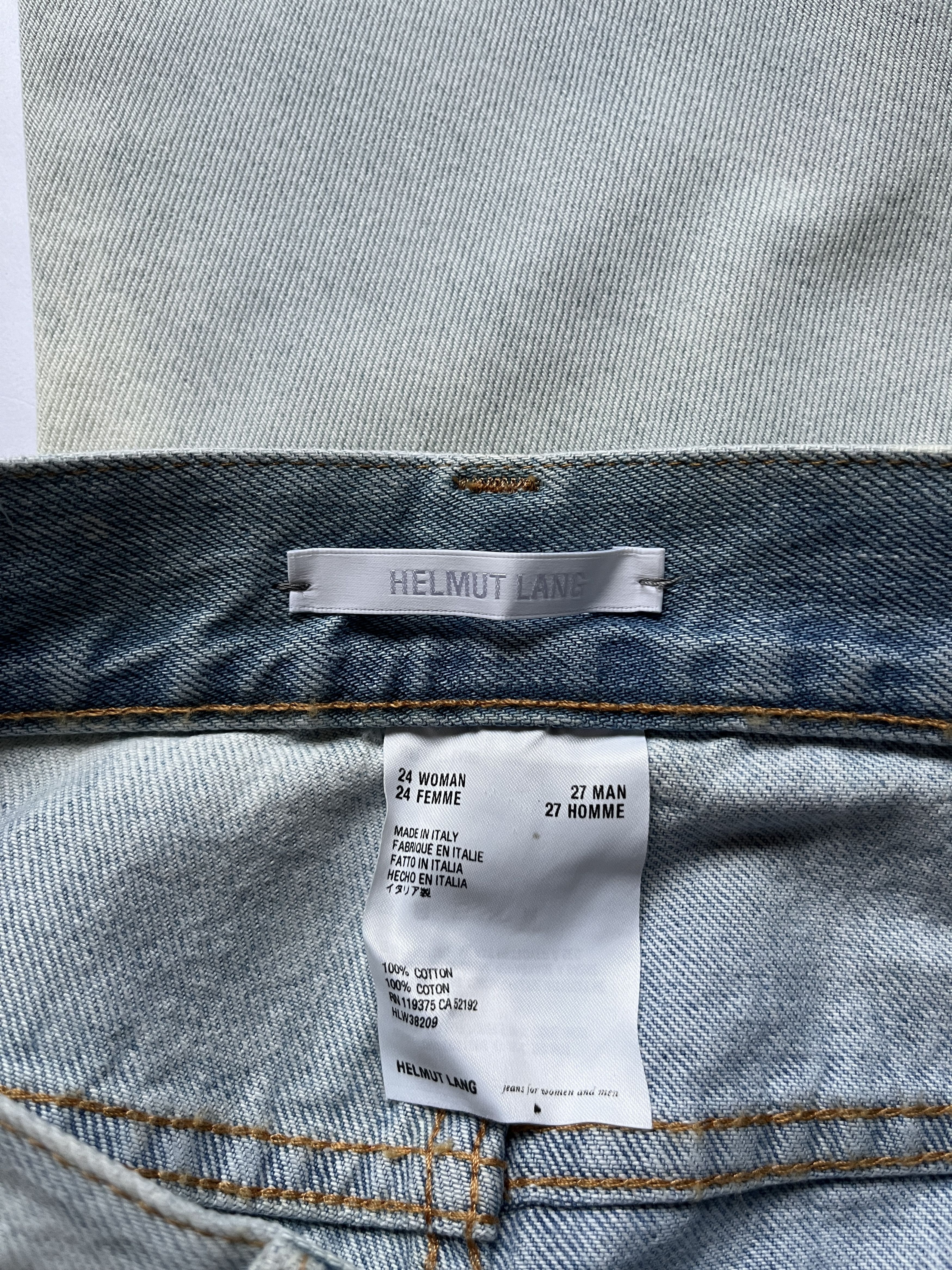 Helmut Lang ⚡️QUICK SALE⚡️Helmut Lang Pale Blue Masc Lo Drainpipe Jeans Size 24" / US 00 / IT 34 - 5 Thumbnail