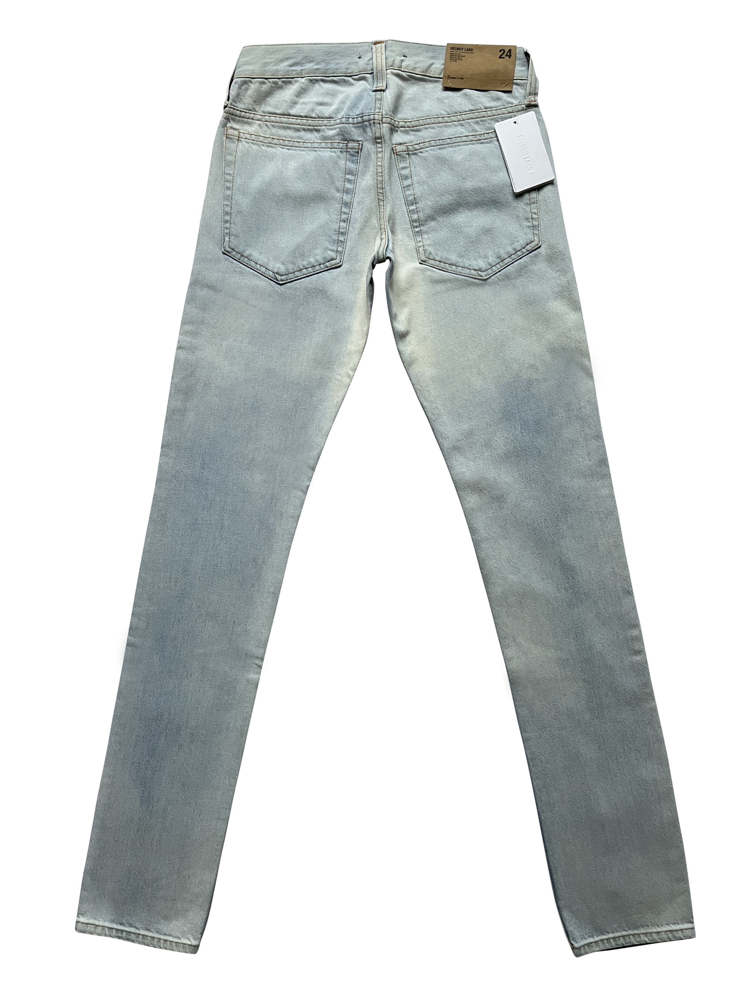 Helmut Lang ⚡️QUICK SALE⚡️Helmut Lang Pale Blue Masc Lo Drainpipe Jeans Size 24" / US 00 / IT 34 - 2 Thumbnail