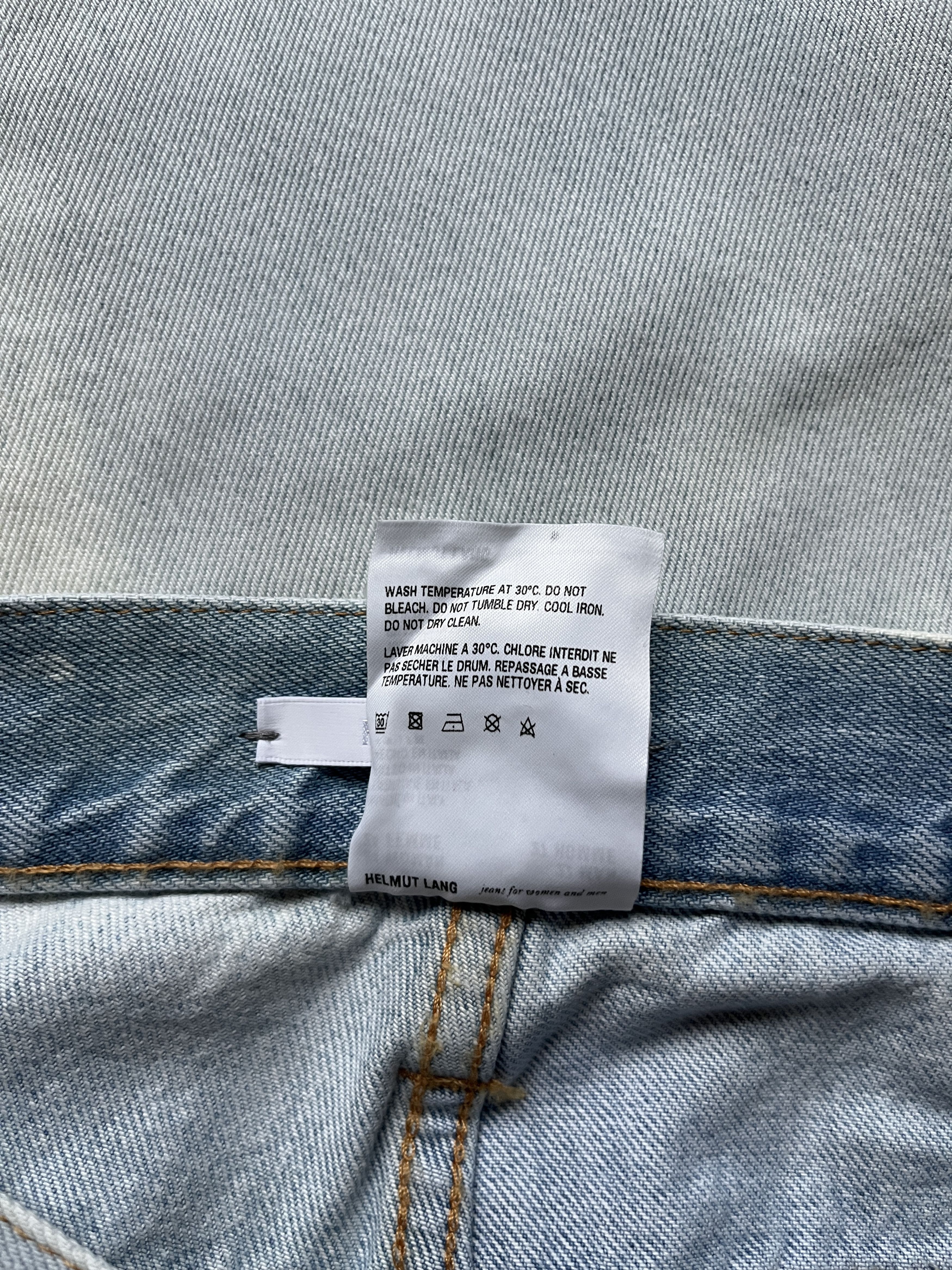 Helmut Lang ⚡️QUICK SALE⚡️Helmut Lang Pale Blue Masc Lo Drainpipe Jeans Size 24" / US 00 / IT 34 - 6 Thumbnail