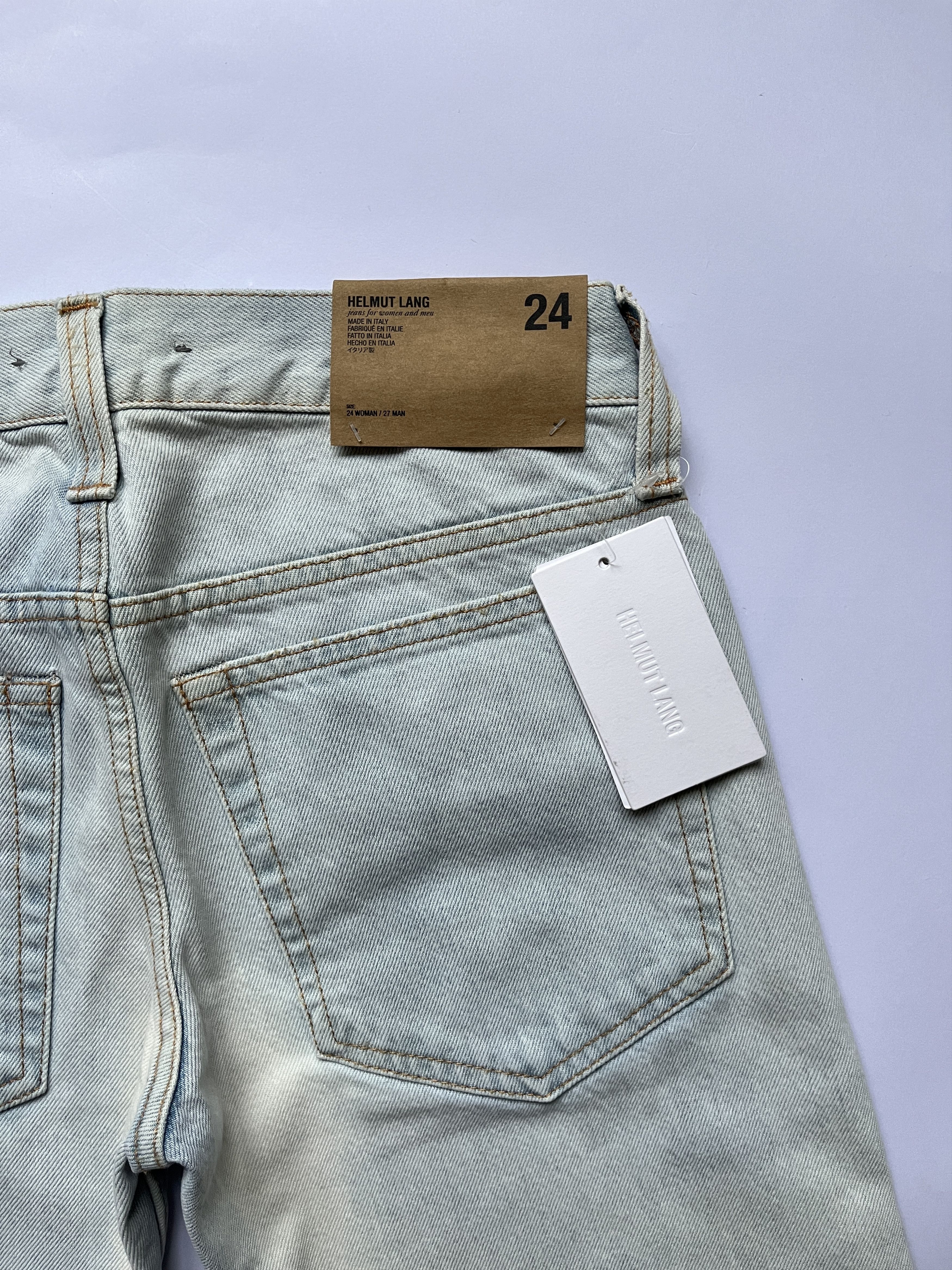 Helmut Lang ⚡️QUICK SALE⚡️Helmut Lang Pale Blue Masc Lo Drainpipe Jeans Size 24" / US 00 / IT 34 - 3 Thumbnail