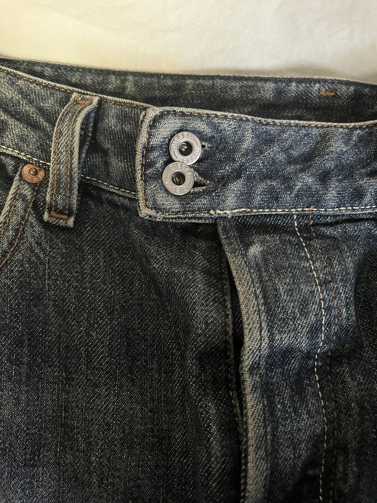Diesel “Made In Italy” Diesel Washed Denim selvage jeans Size US 33 - 5 Thumbnail