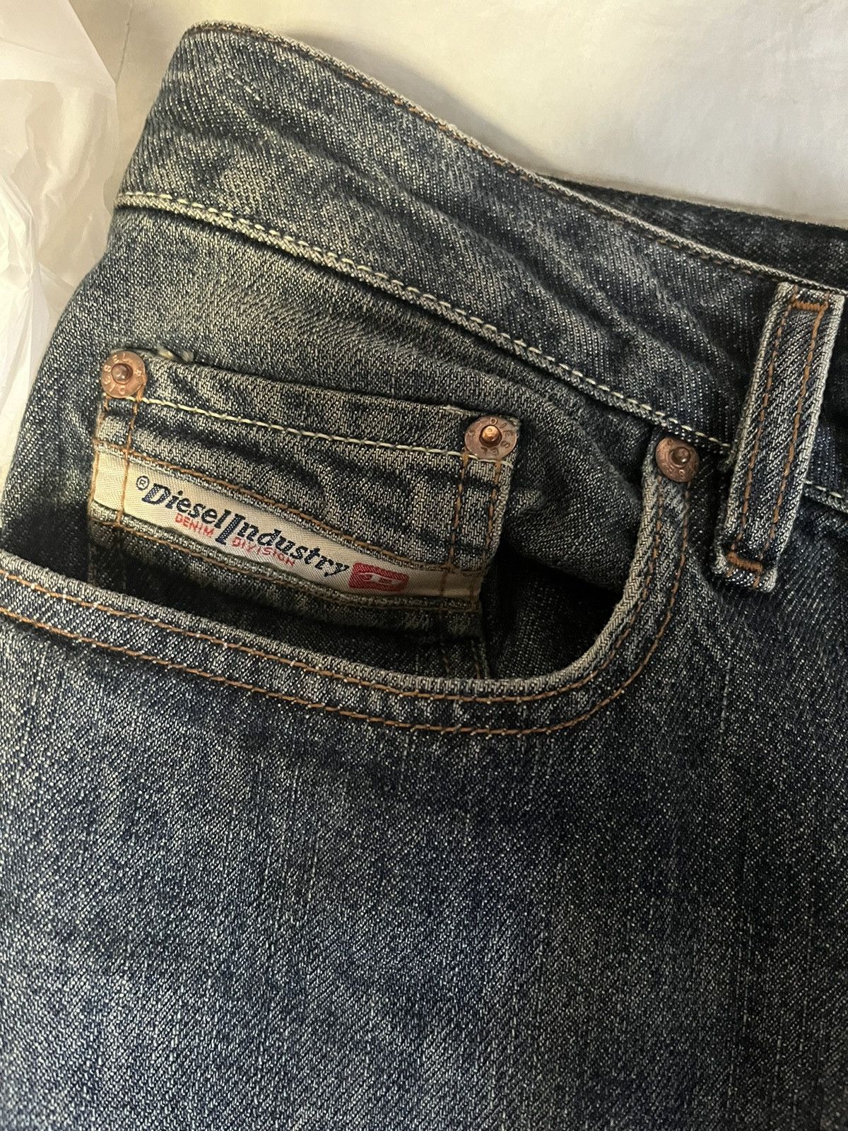 Diesel “Made In Italy” Diesel Washed Denim selvage jeans Size US 33 - 4 Thumbnail