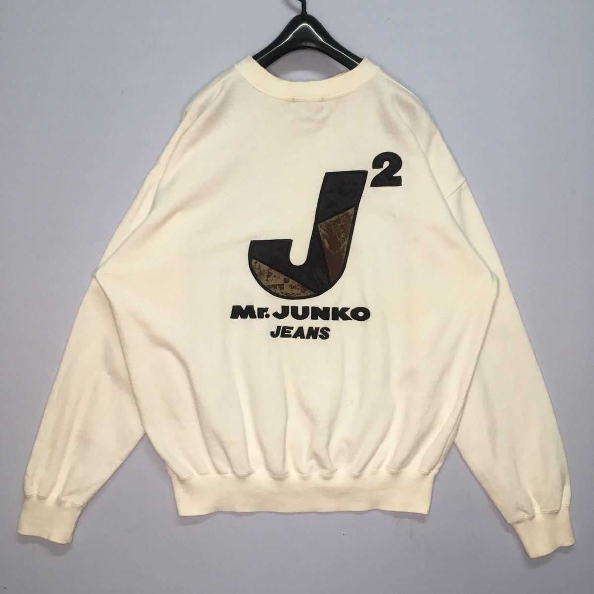 Japanese Brand RARE!Vintage Mr.Junko Koshino Big Logo Crewneck Sweater Size US XL / EU 56 / 4 - 1 Thumbnail