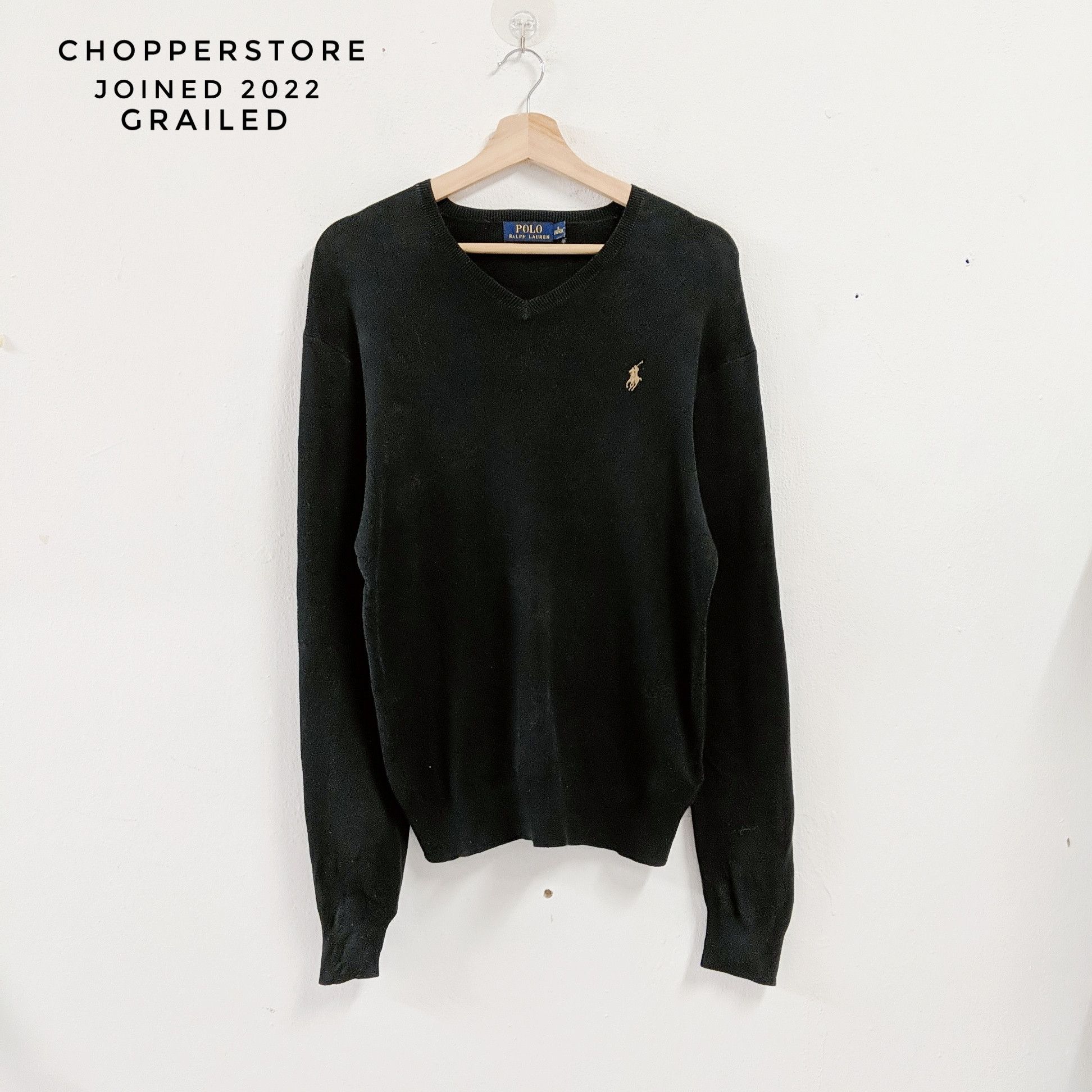 Polo Ralph Lauren Vintage POLO RALPH LAUREN Plain Knitwear Sweater Size US M / EU 48-50 / 2 - 1 Thumbnail