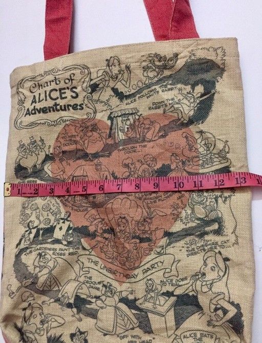 Cartoon Network ALICE IN WONDERLAND FULL PRINT FANTASY MOVIE TOTE BAG Size ONE SIZE - 8 Thumbnail