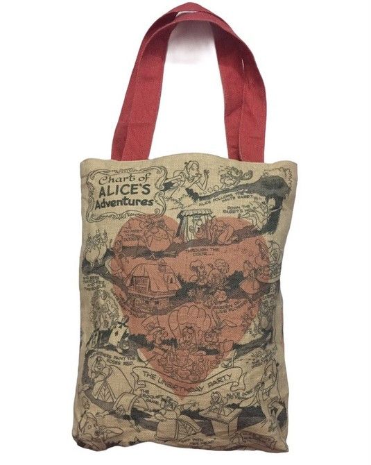 Cartoon Network ALICE IN WONDERLAND FULL PRINT FANTASY MOVIE TOTE BAG Size ONE SIZE - 5 Thumbnail