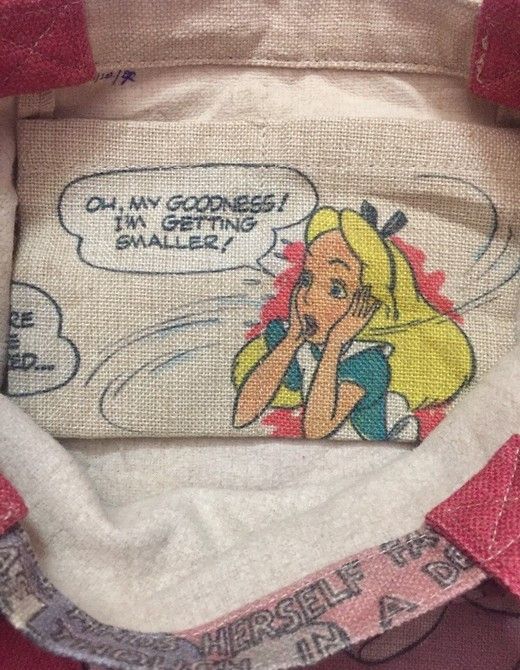 Cartoon Network ALICE IN WONDERLAND FULL PRINT FANTASY MOVIE TOTE BAG Size ONE SIZE - 4 Thumbnail